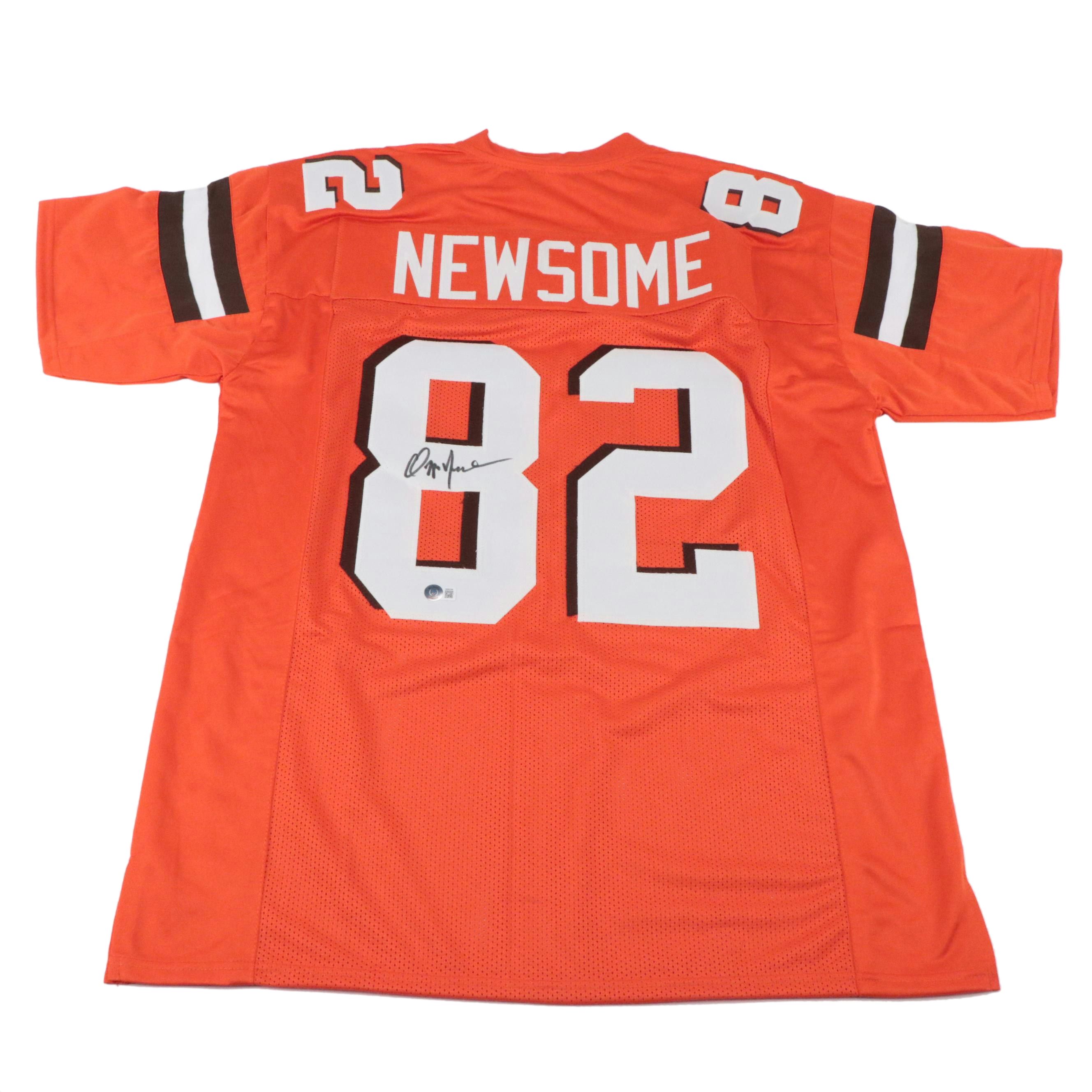 Ozzie Newsome Signed Cleveland Browns Football Jersey, Beckett