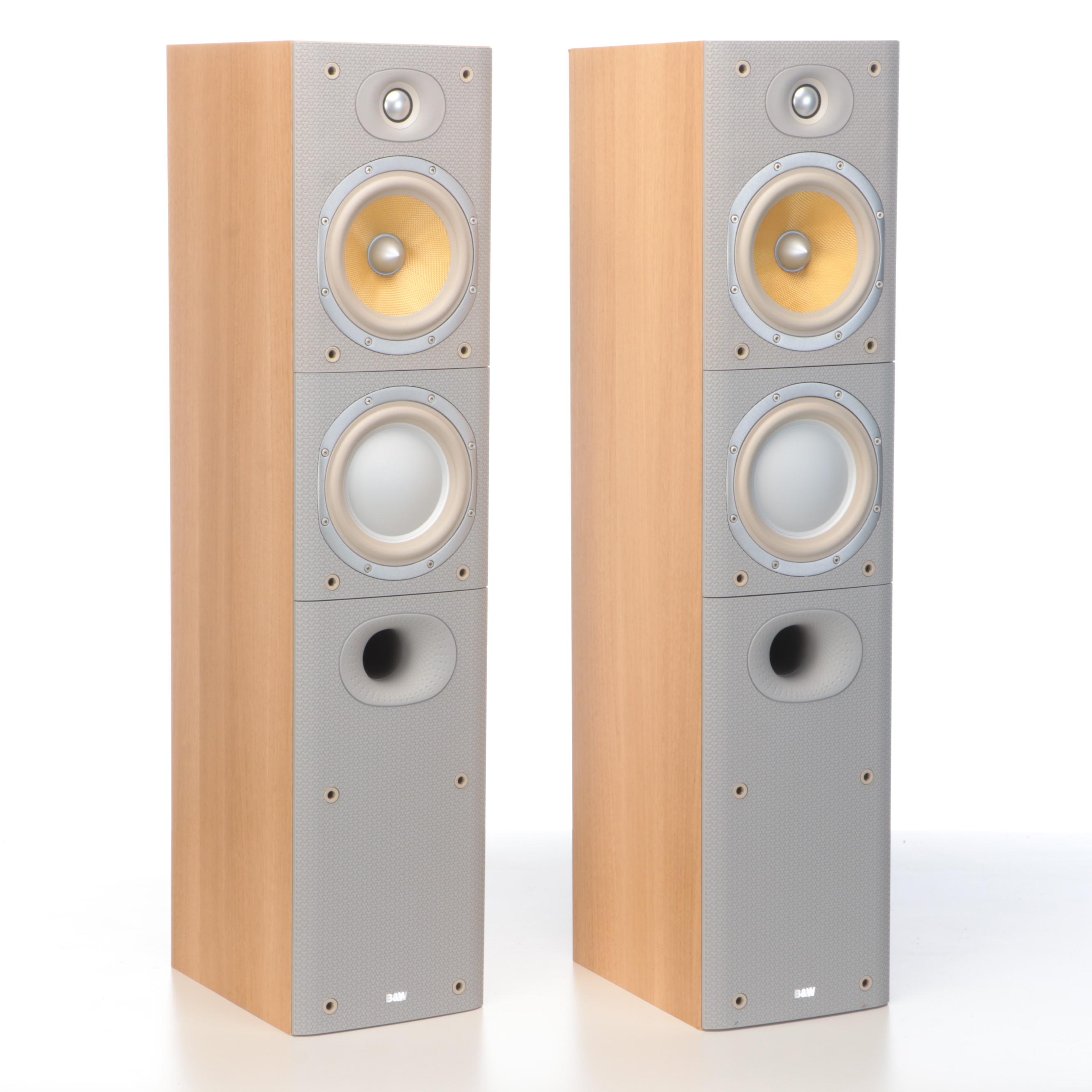 Bowers & Wilkins DM603 S3 Oak Veneer Floor Standing Speakers