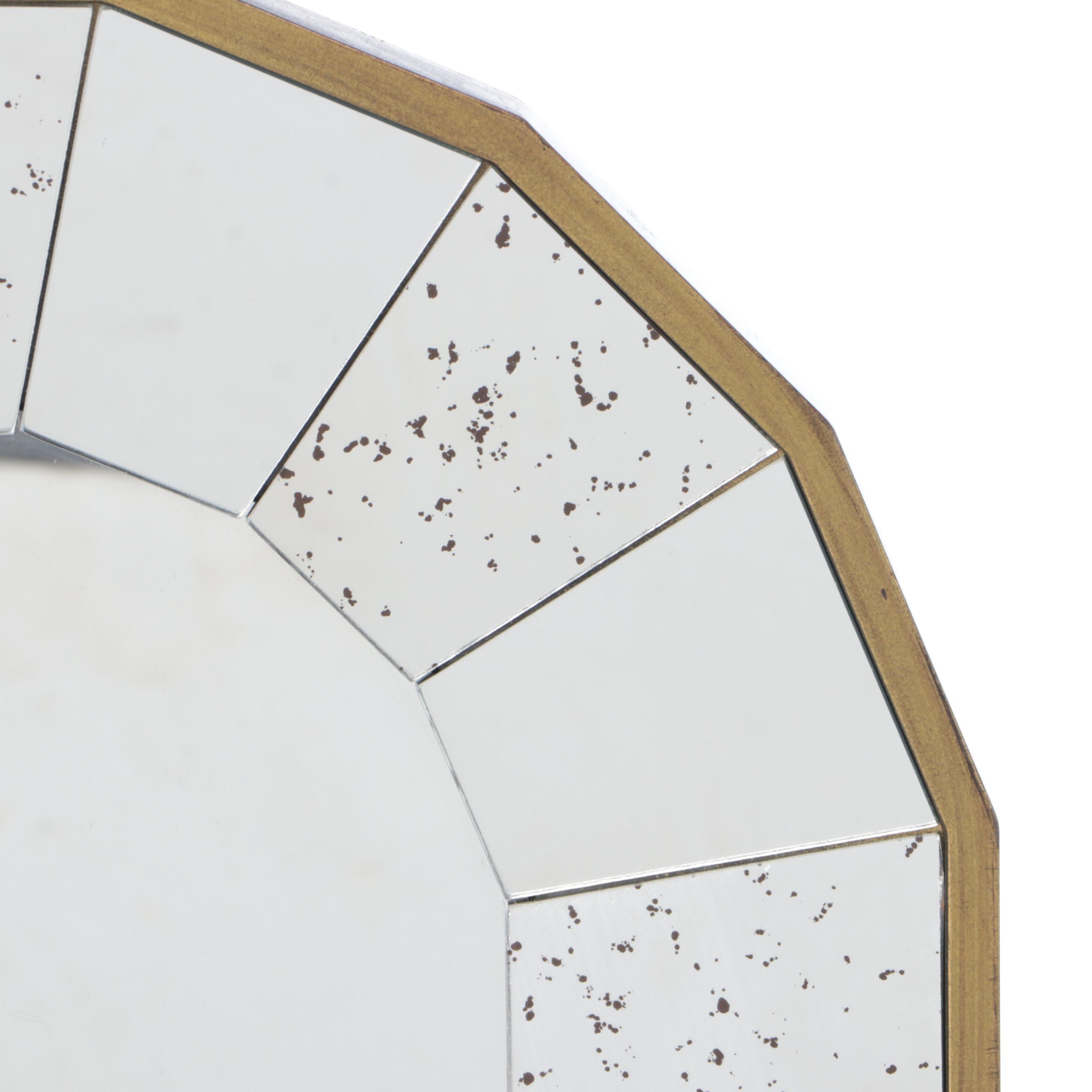 Ballard Designs Round Wall Mirror and Pottery Barn Decorative Wall Shelf