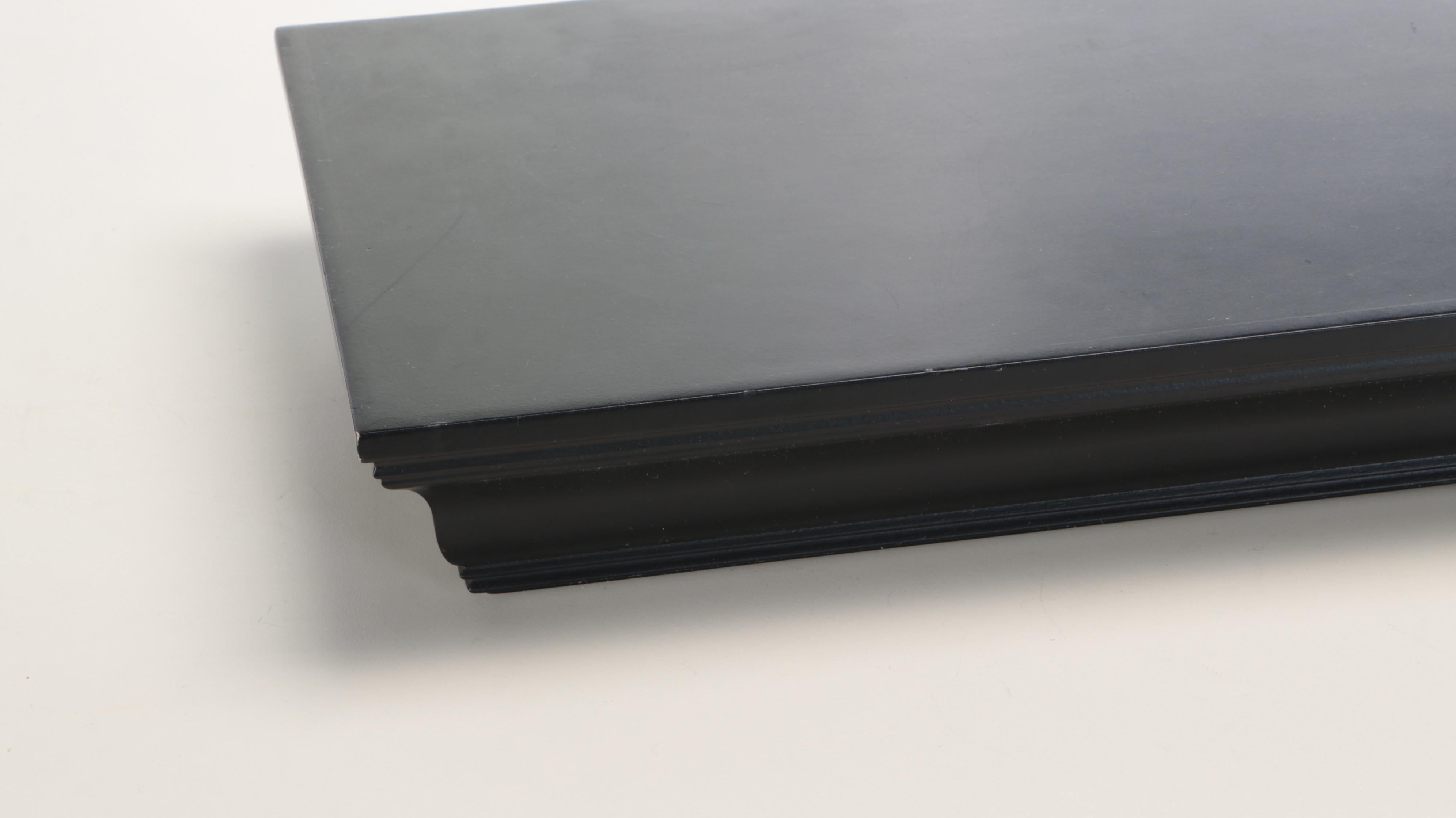 Ballard Designs Round Wall Mirror and Pottery Barn Decorative Wall Shelf