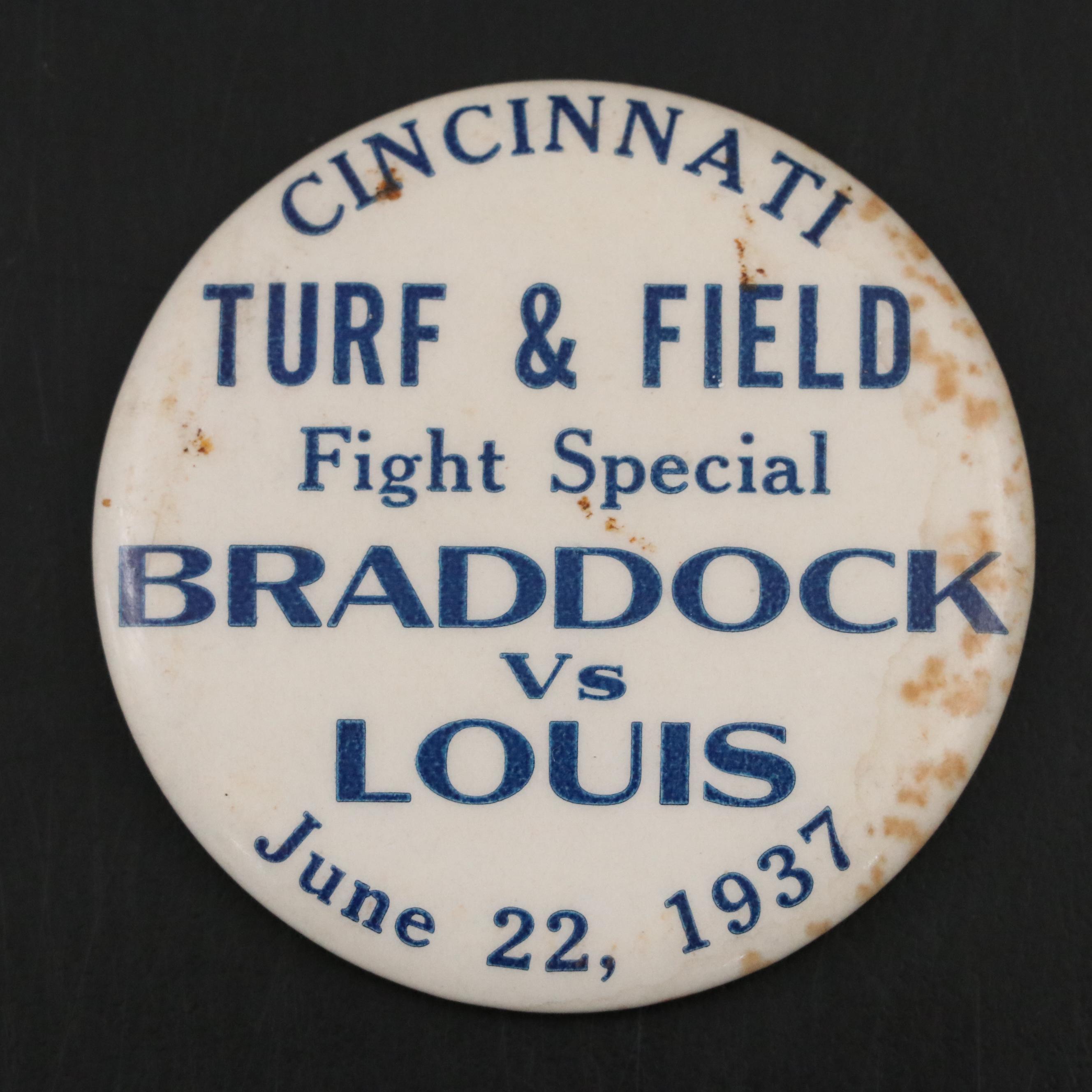 1948 Leaf Jack Dempsey Boxing Card Graded SGC 1 with Pin