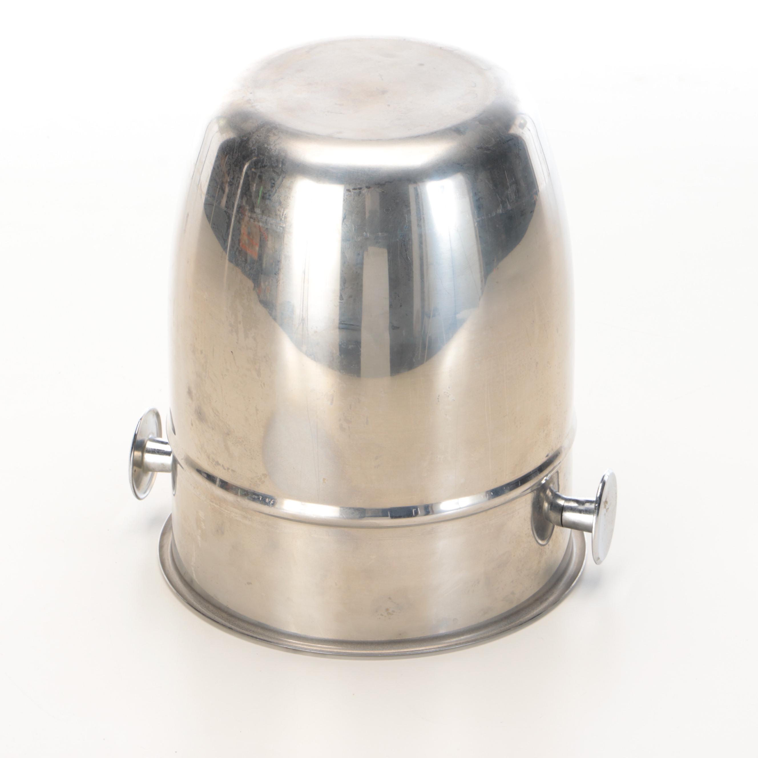 Retro Stainless Champagne Ice Bucket with Stand