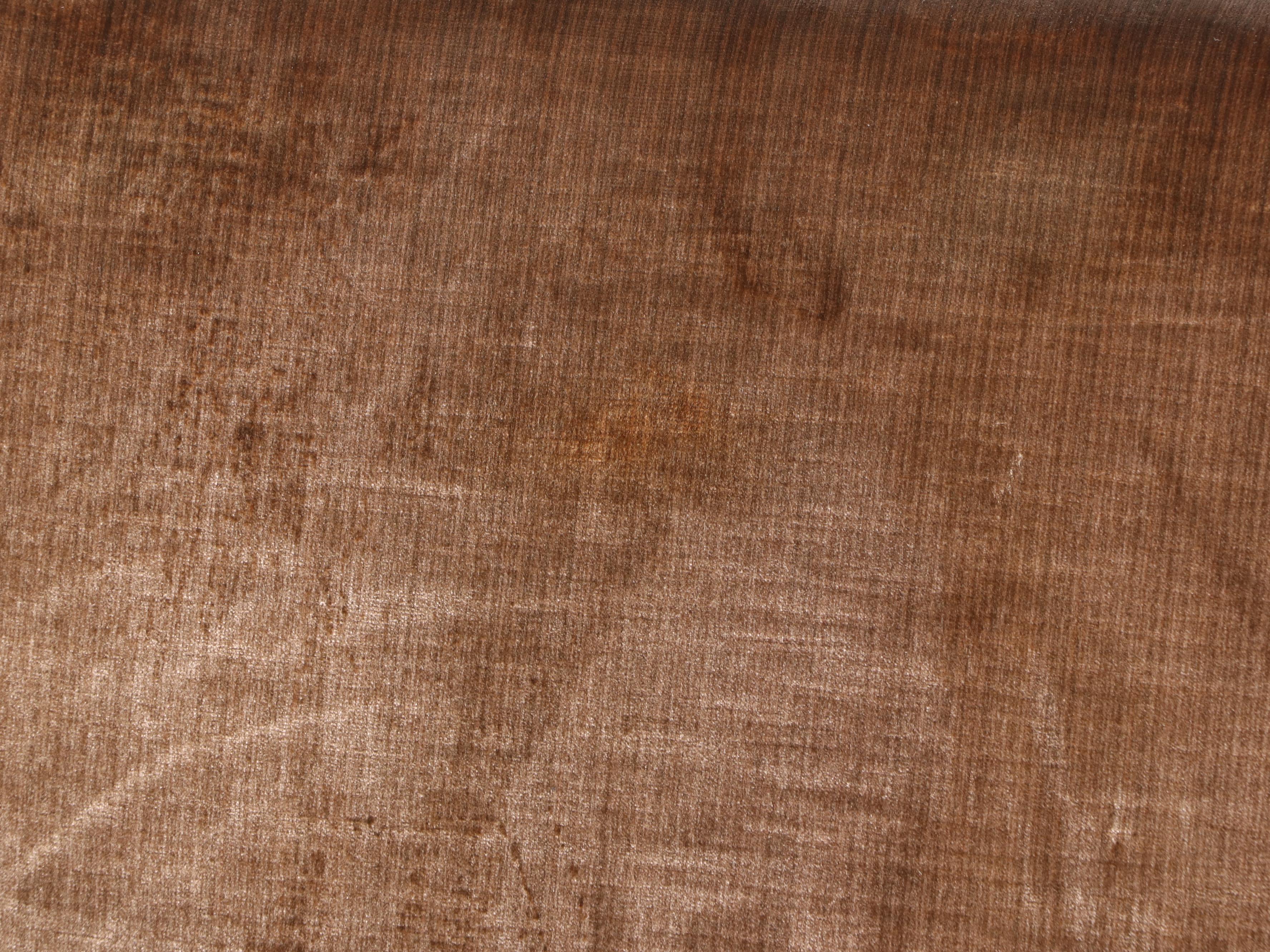 W & J Sloane Inc. Velveteen Upholstered Armchair