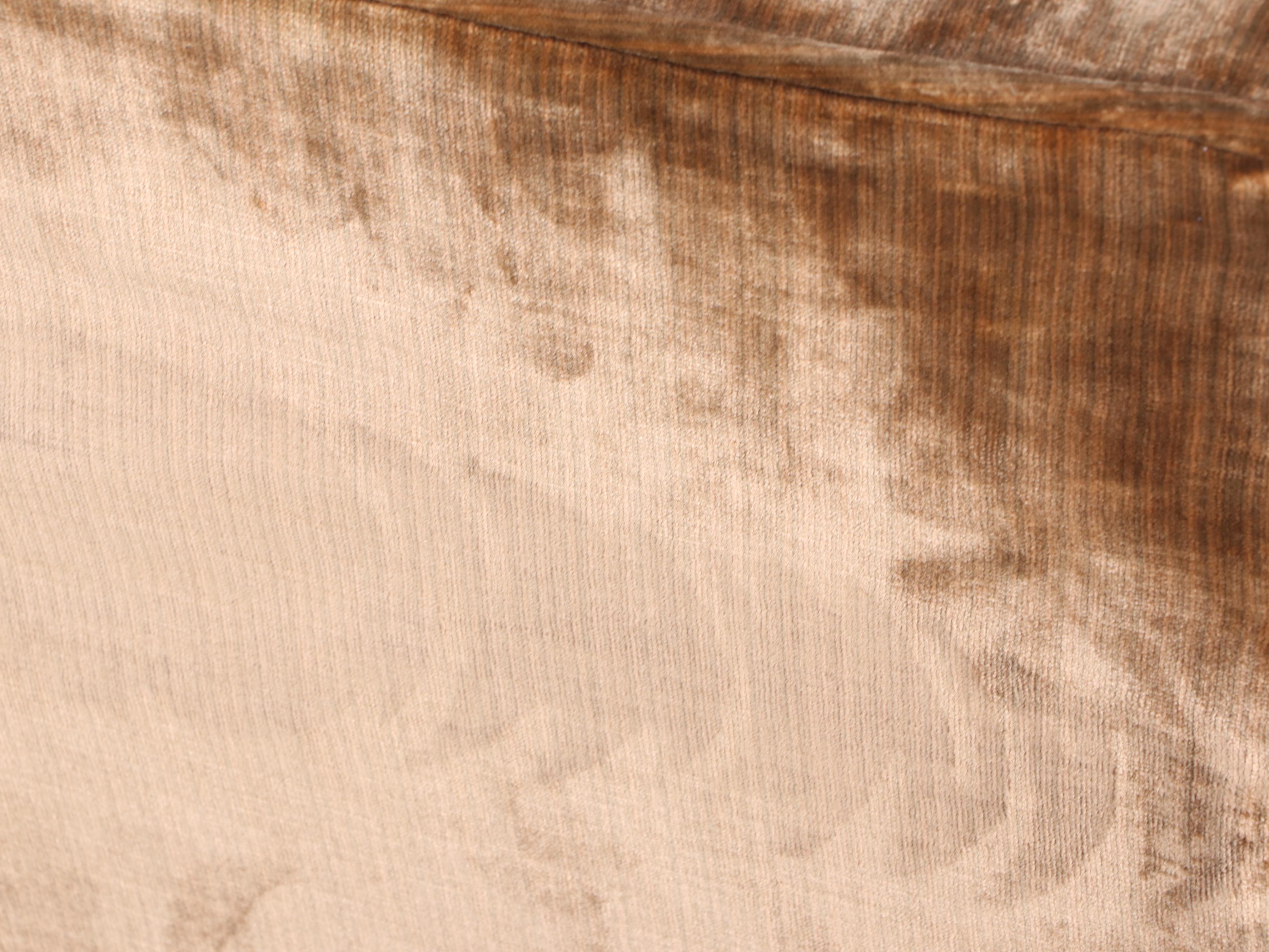 W & J Sloane Inc. Velveteen Upholstered Armchair