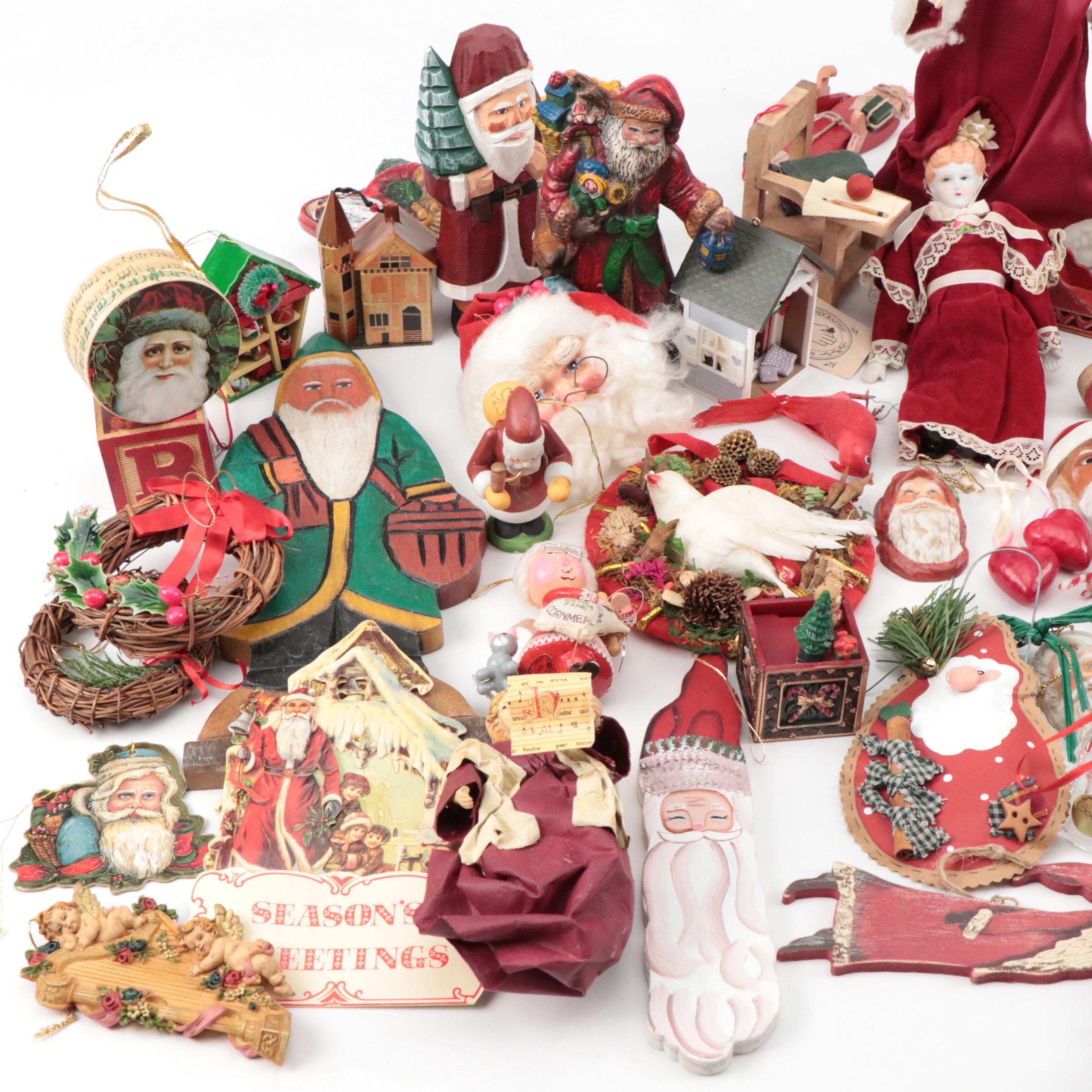 Santa Claus Figurines, Ornaments and More