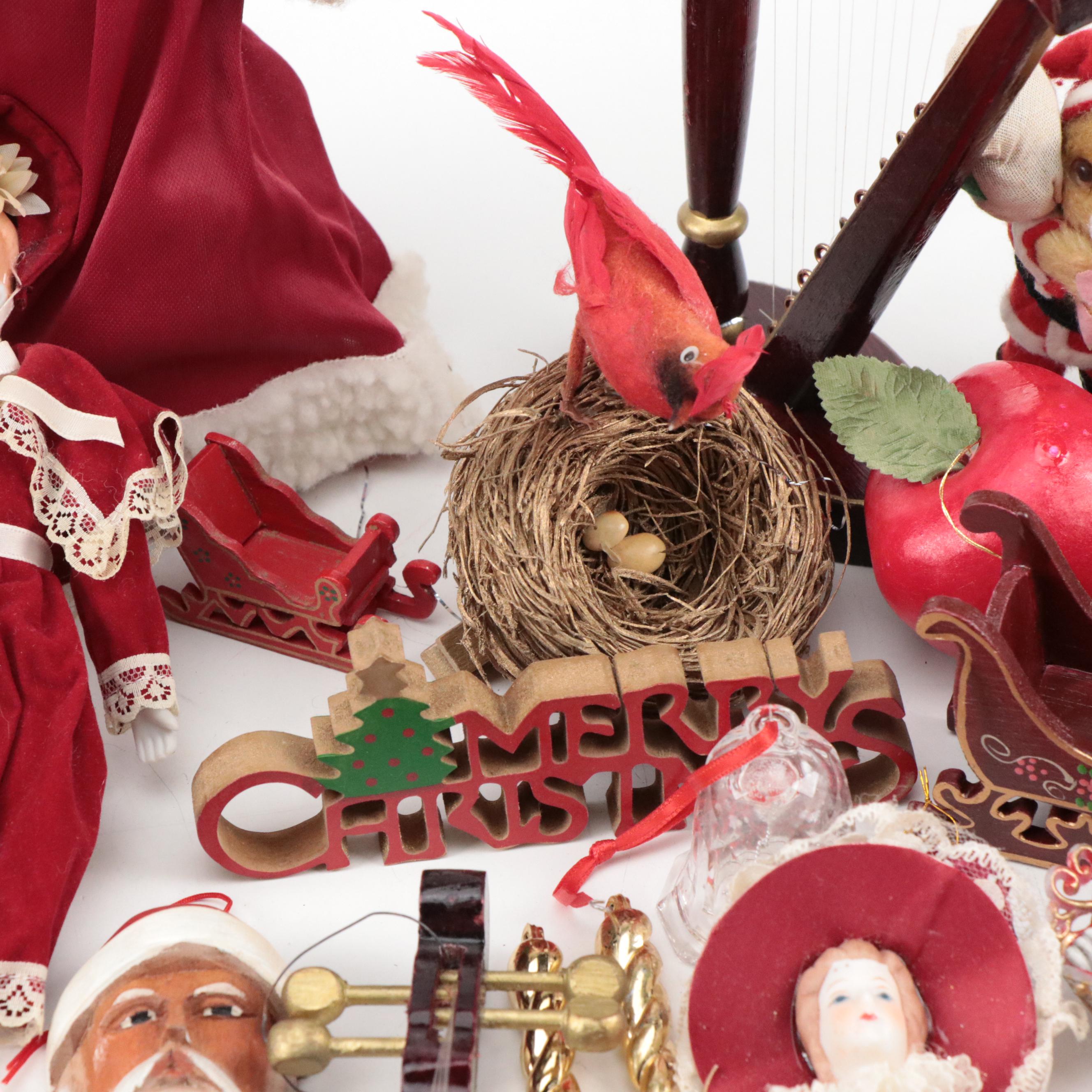 Santa Claus Figurines, Ornaments and More