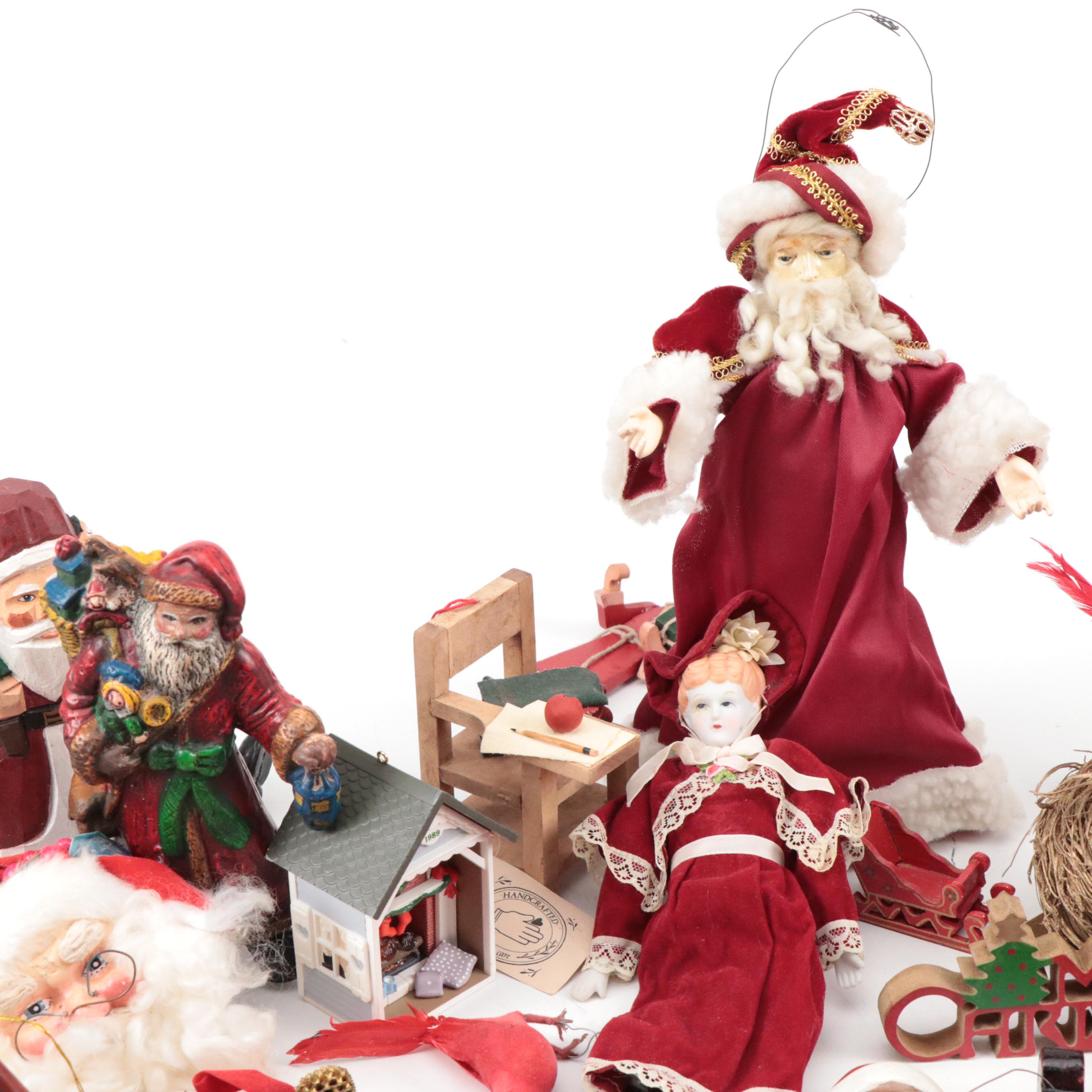 Santa Claus Figurines, Ornaments and More