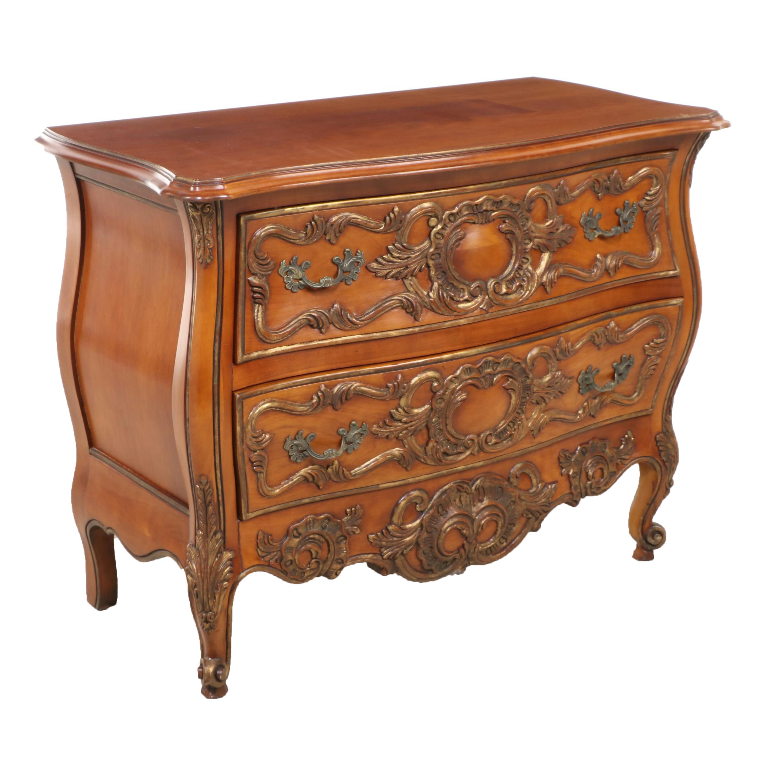 John Widdicomb Company Louis XV Style Walnut Commode