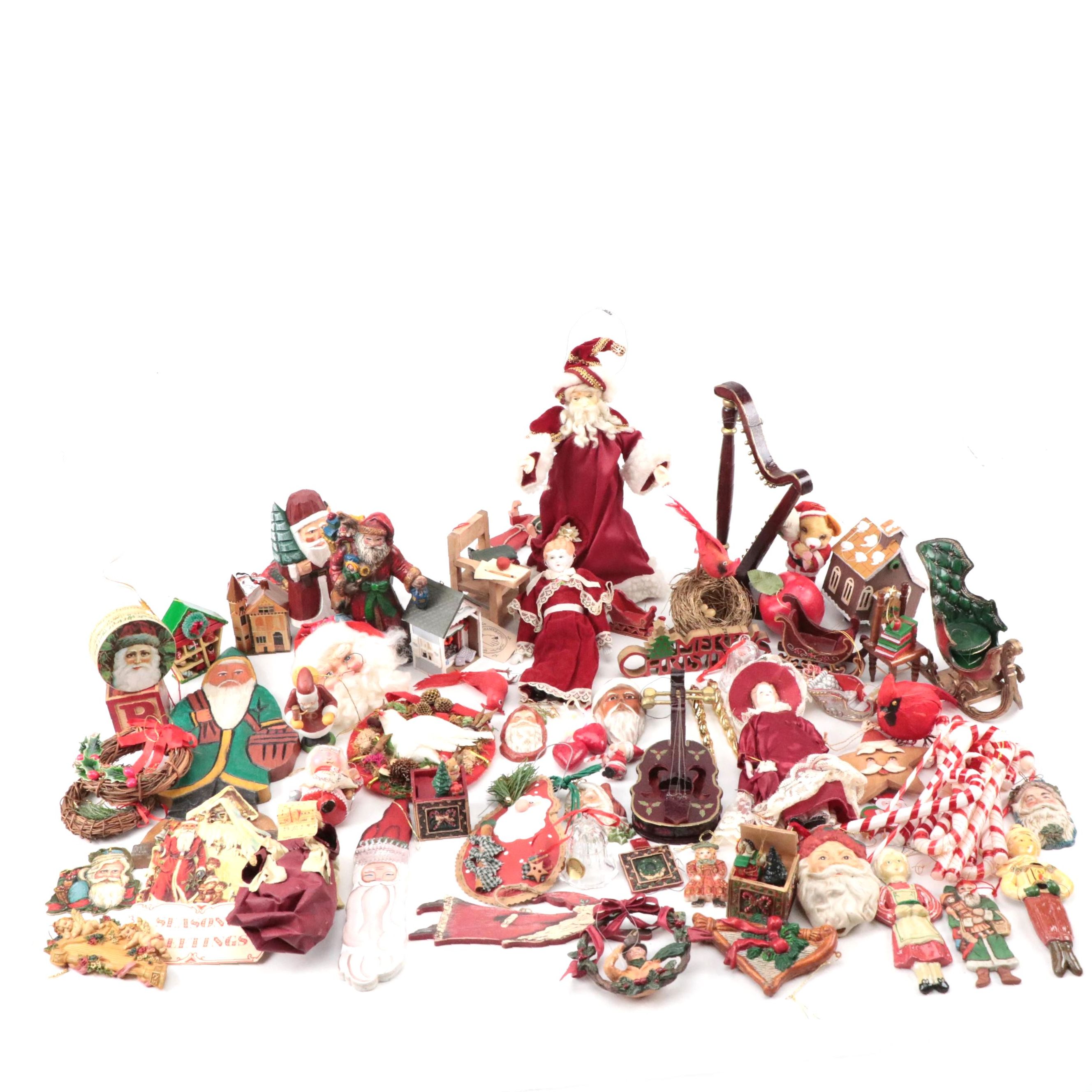 Santa Claus Figurines, Ornaments and More