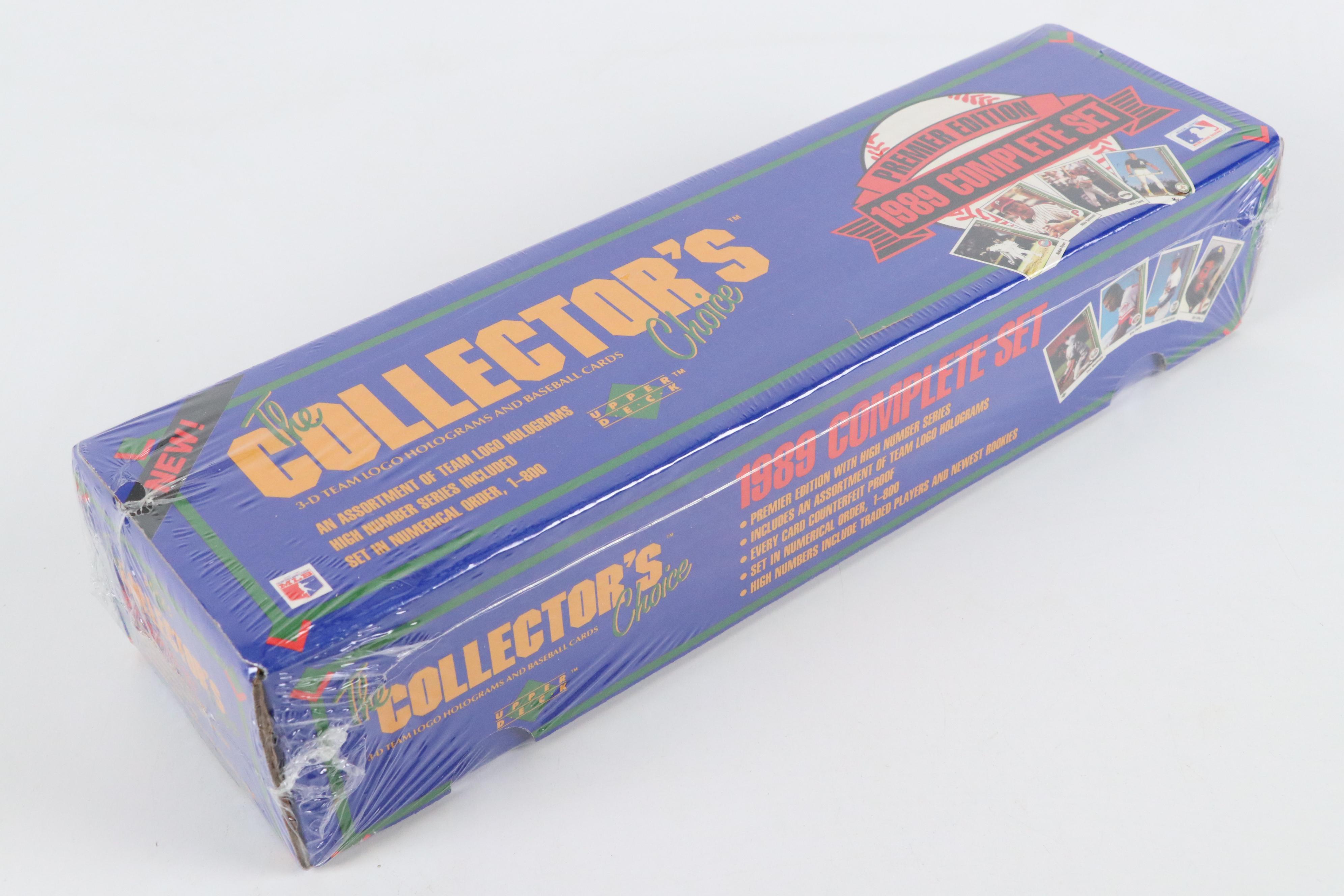 1989 Upper Deck Sealed Baseball Card Set and Sealed Wax Packs