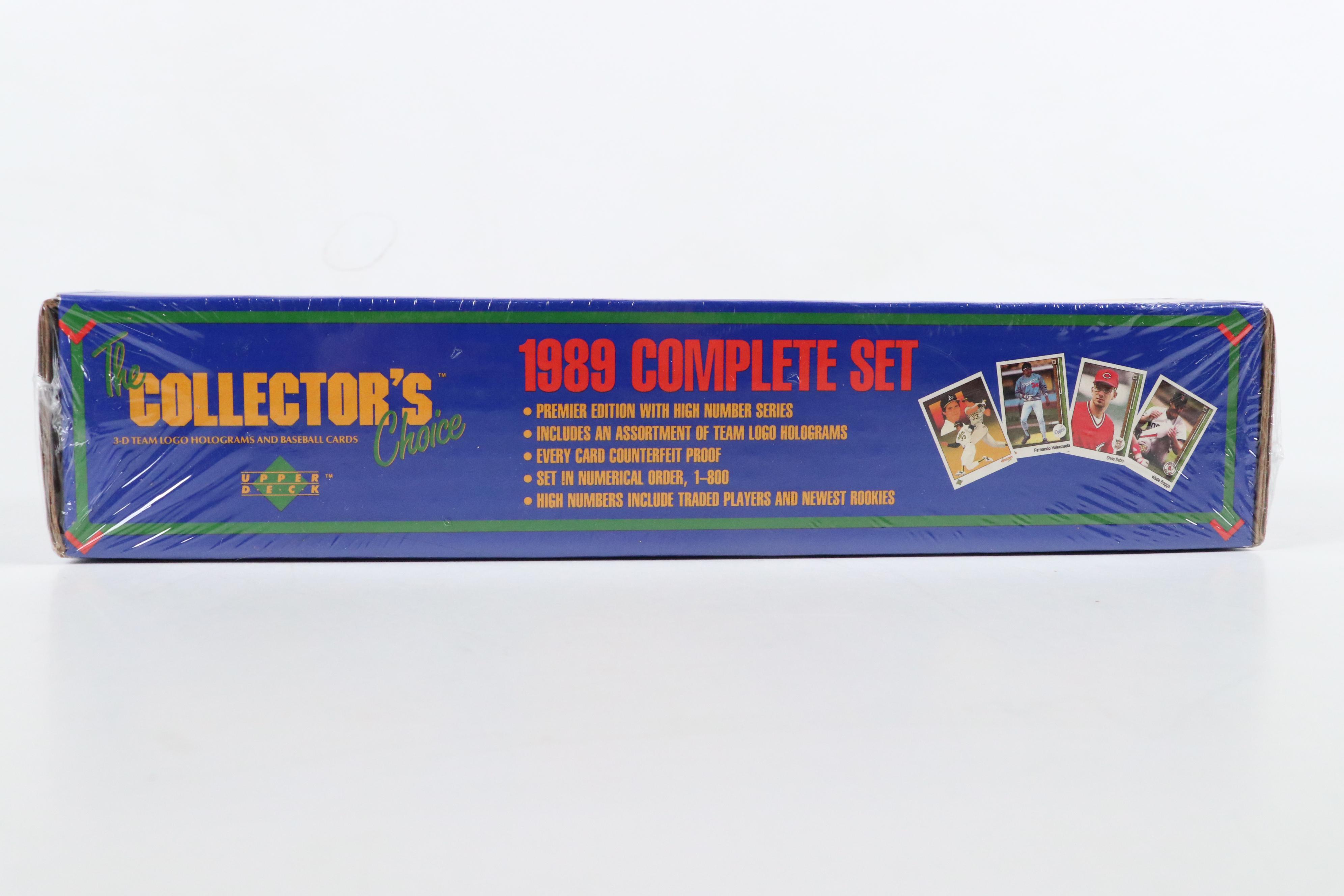 1989 Upper Deck Sealed Baseball Card Set and Sealed Wax Packs