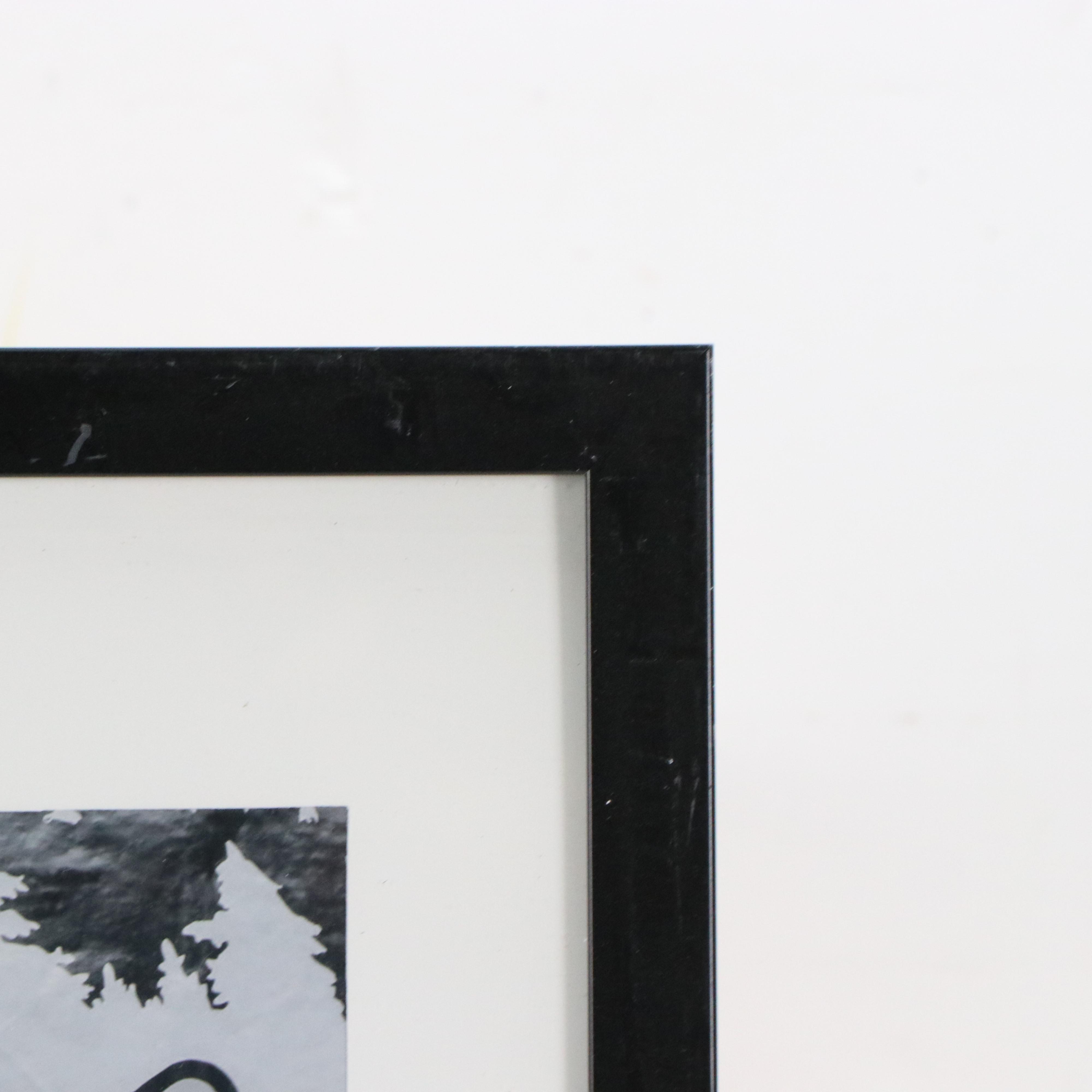 Monochromatic Digital Print of Bigfoot Cartoon