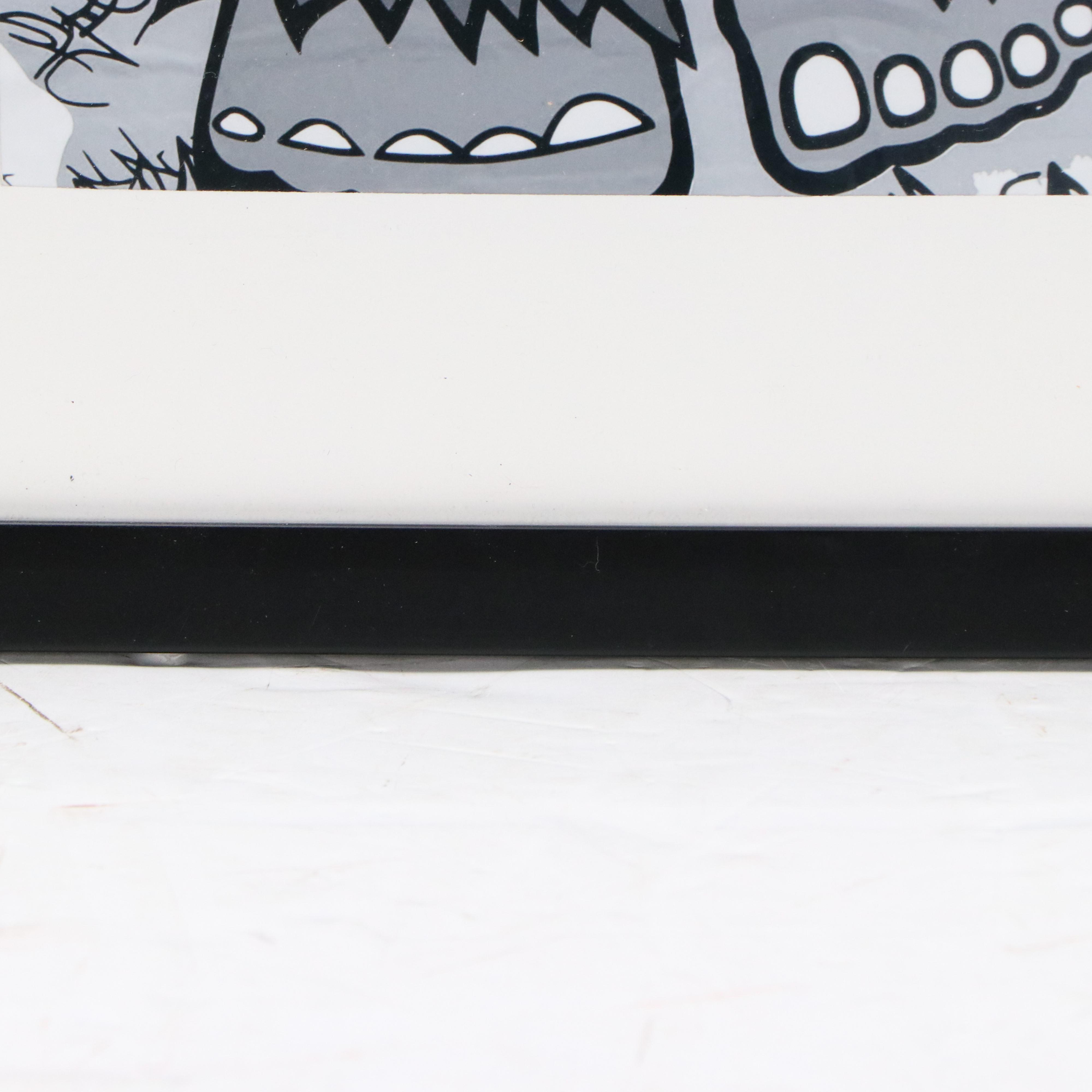 Monochromatic Digital Print of Bigfoot Cartoon