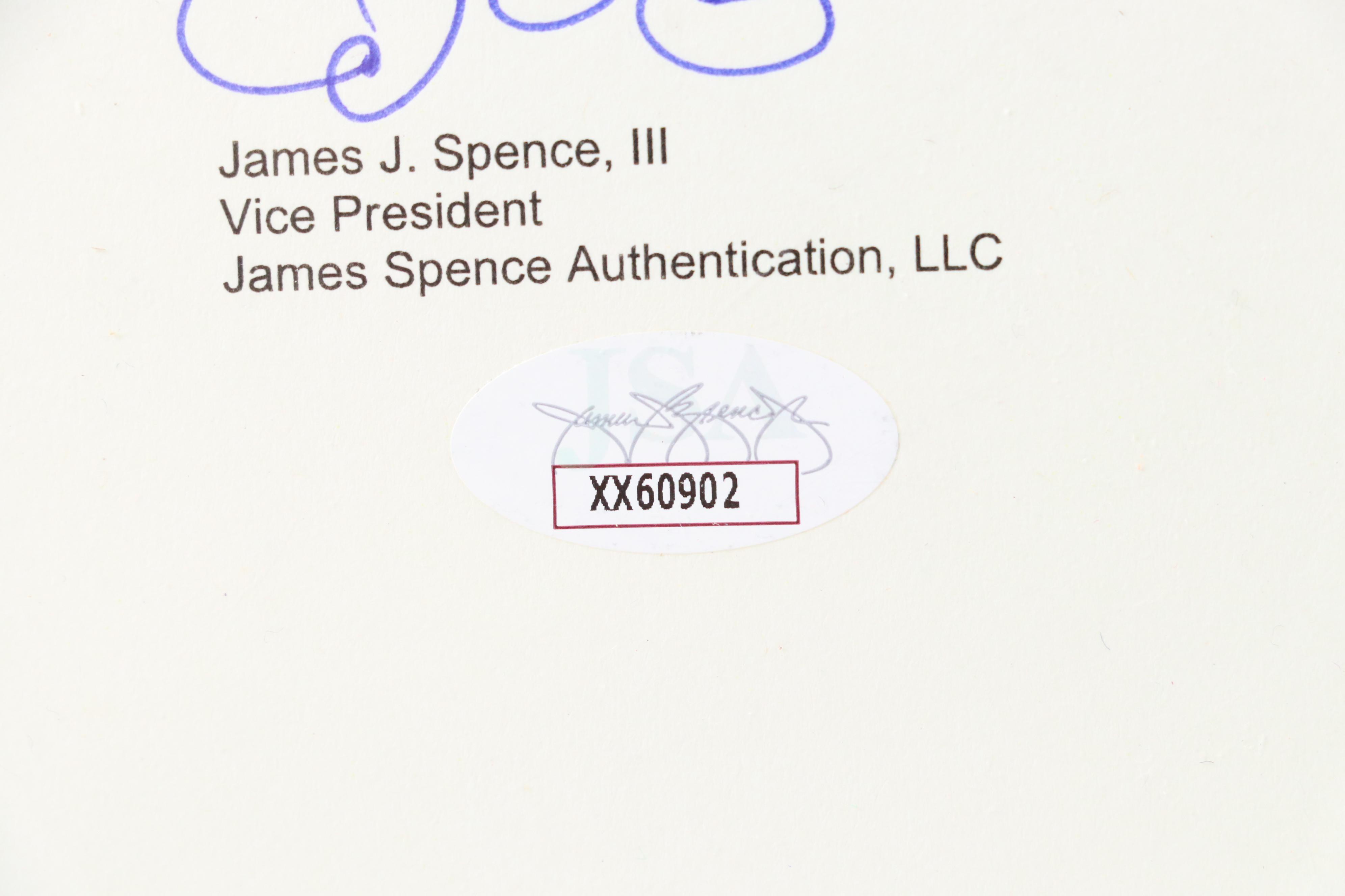 Muhammad Ali Signed Louisville Slugger Baseball Bat, JSA Full Letter