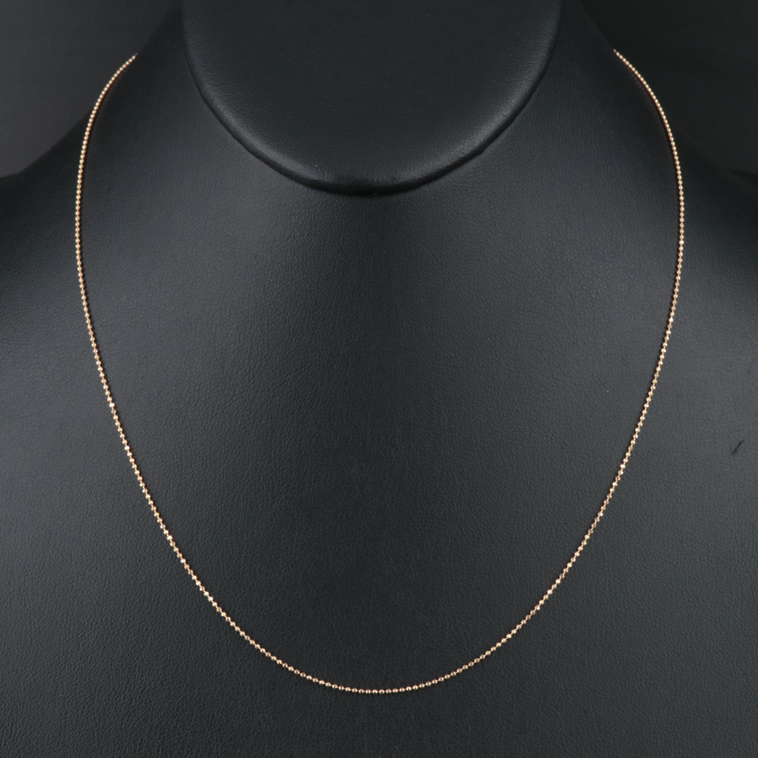 18K Bead Chain Necklace