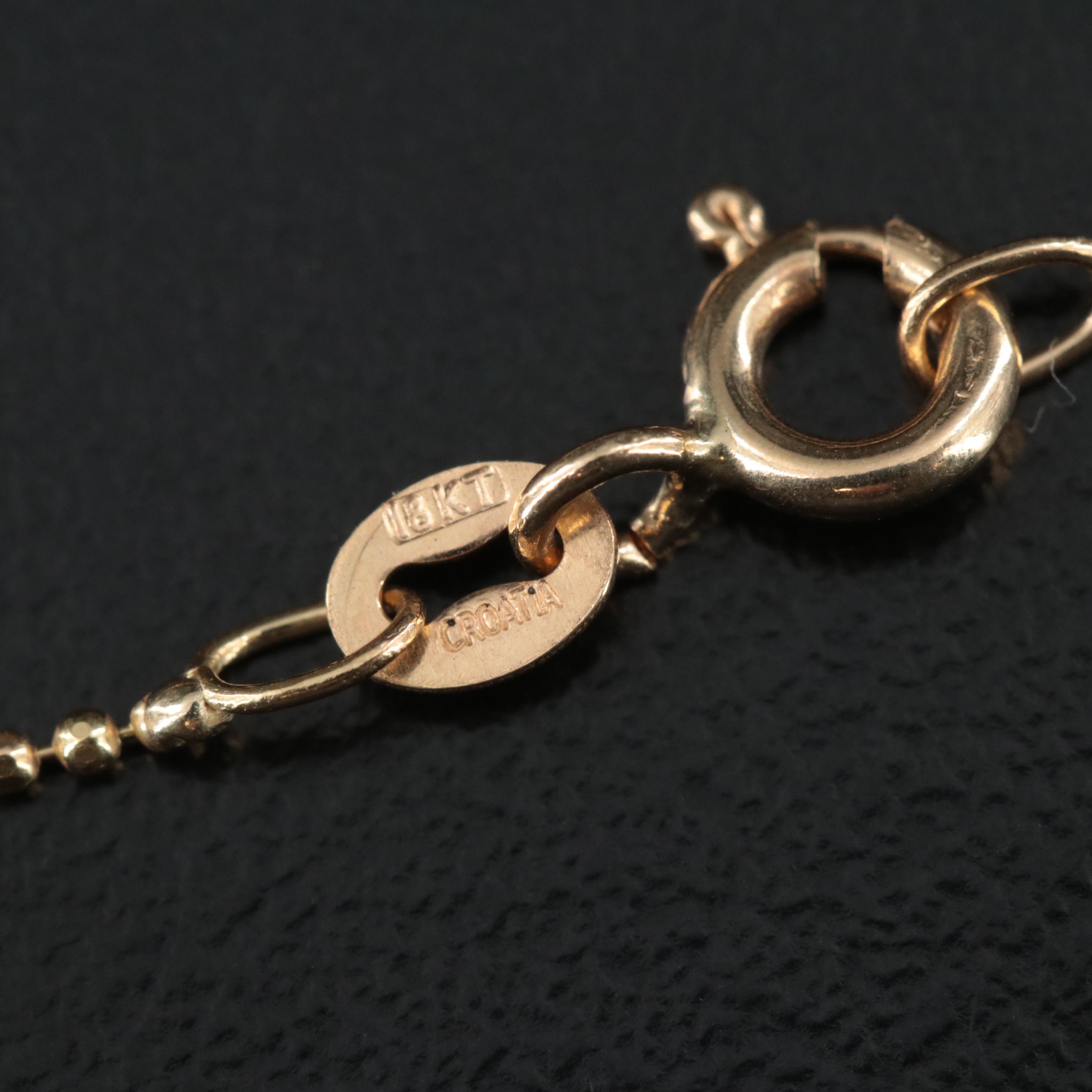 18K Bead Chain Necklace