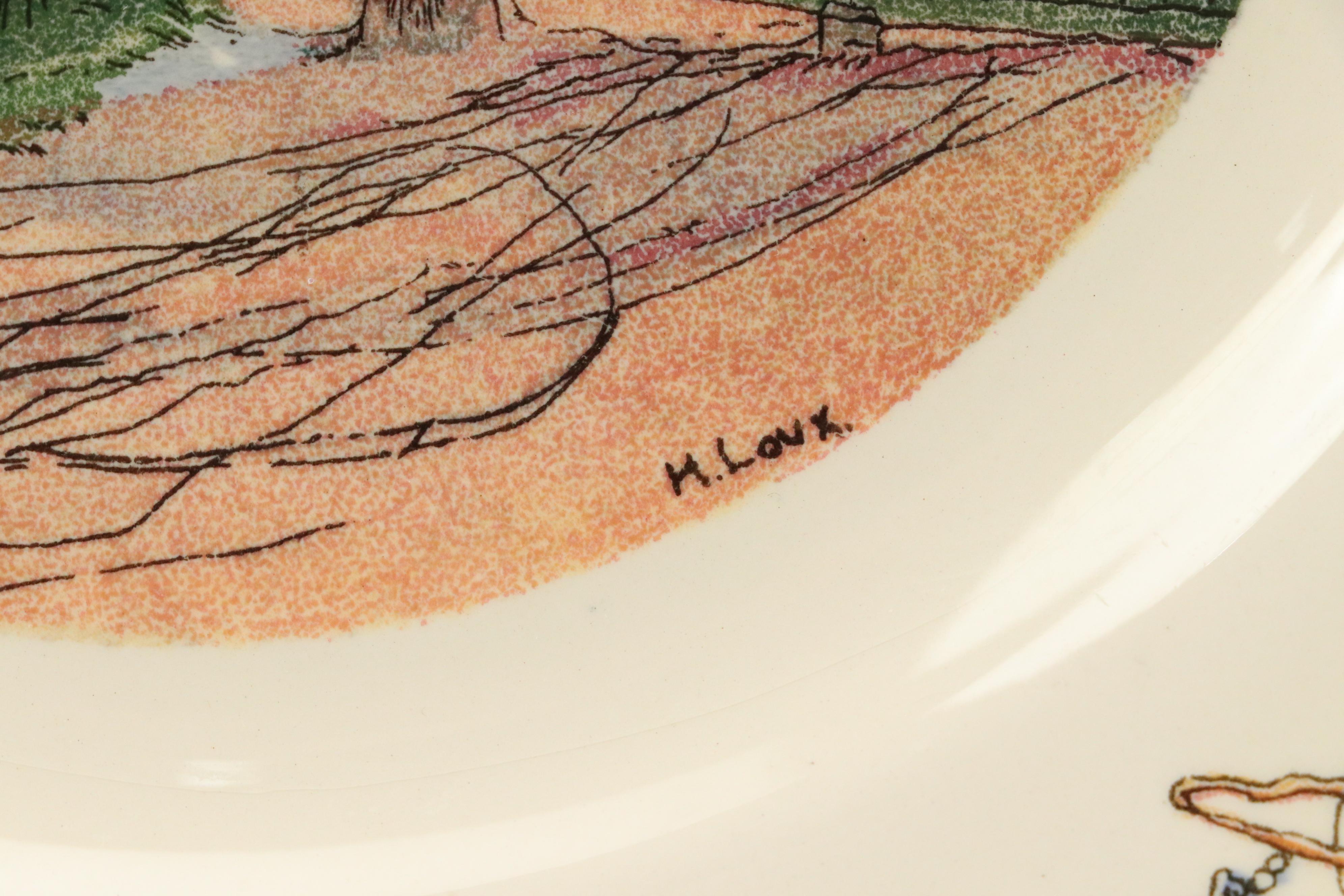 Sarreguemines "Obernai Faienceries" Ceramic Plates