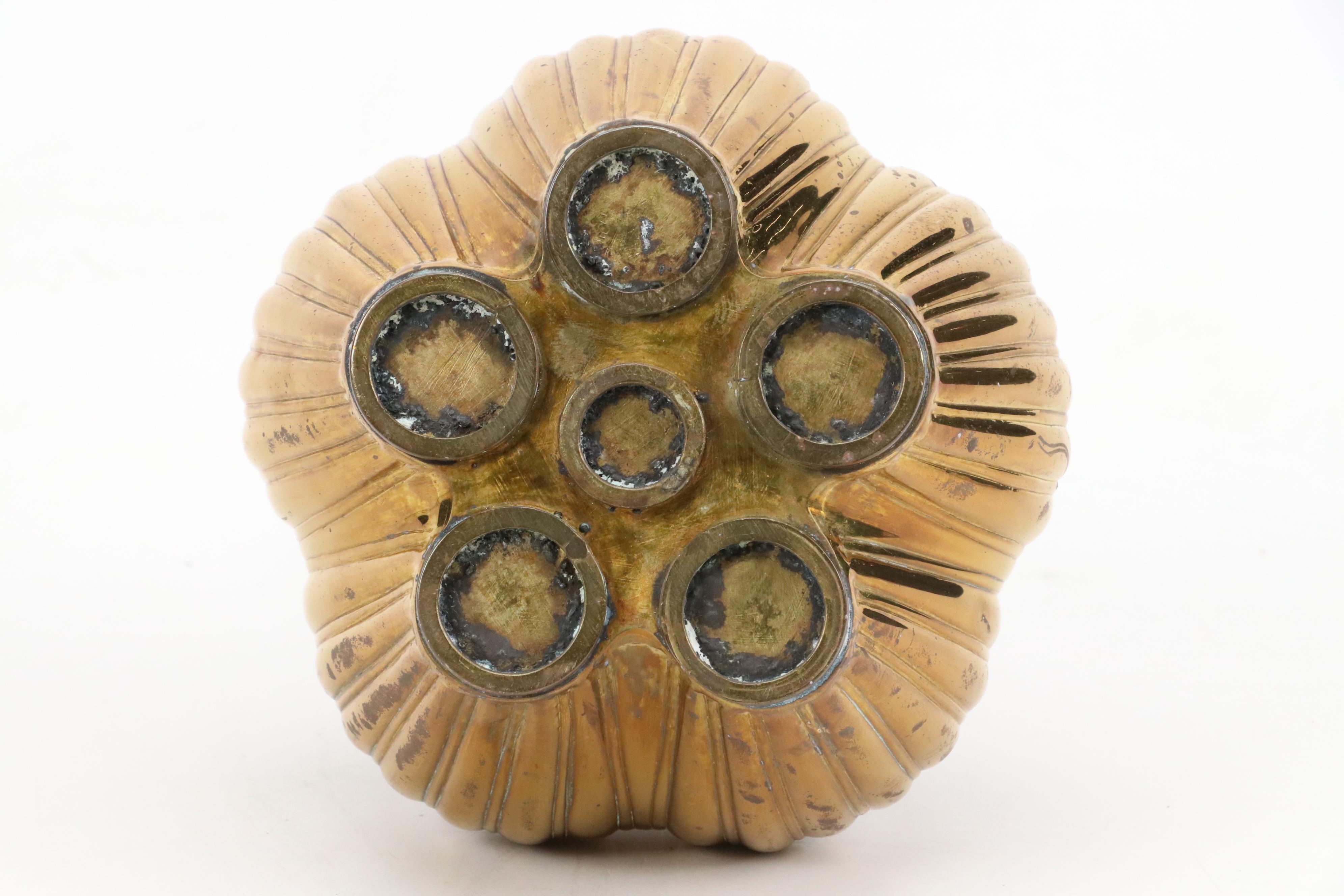 Japanese Satsuma Gilt Porcelain Fish Bowl with Other Porcelain and Metal Décor