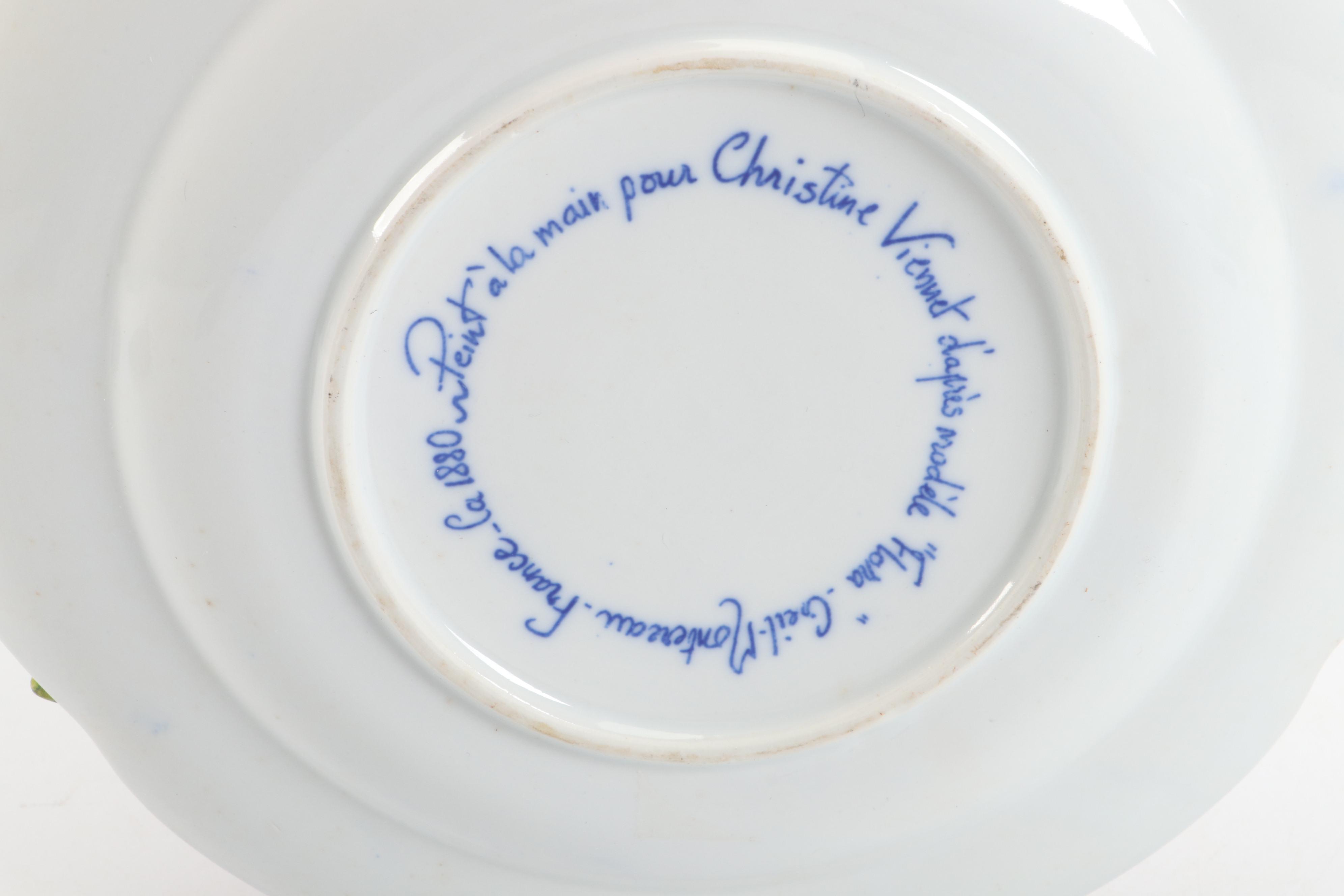 Christine Viennet Trompe L'Oeil Majolica Oranges Centerpiece