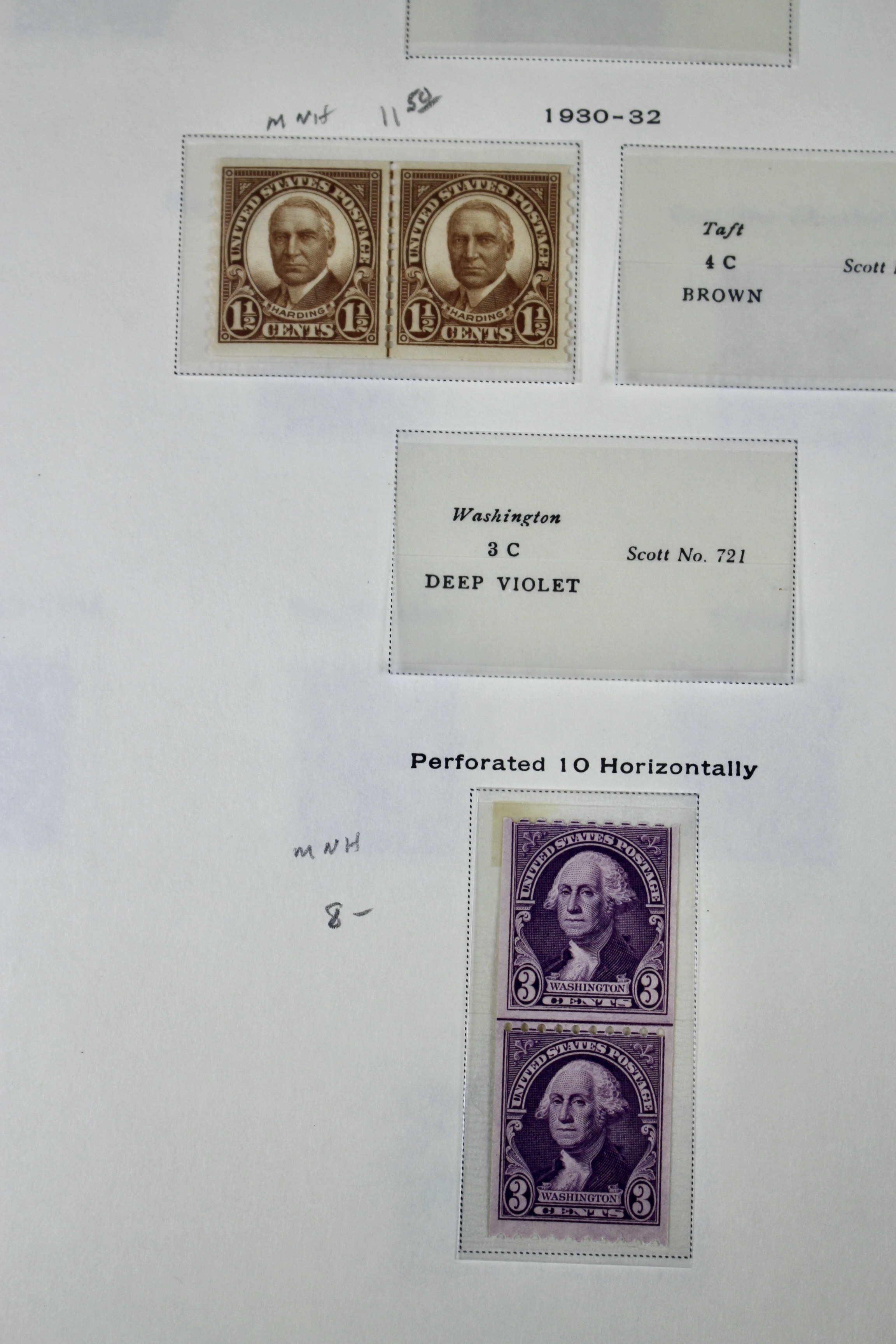 U.S. Postage Stamp Collection, 1923 to 1957