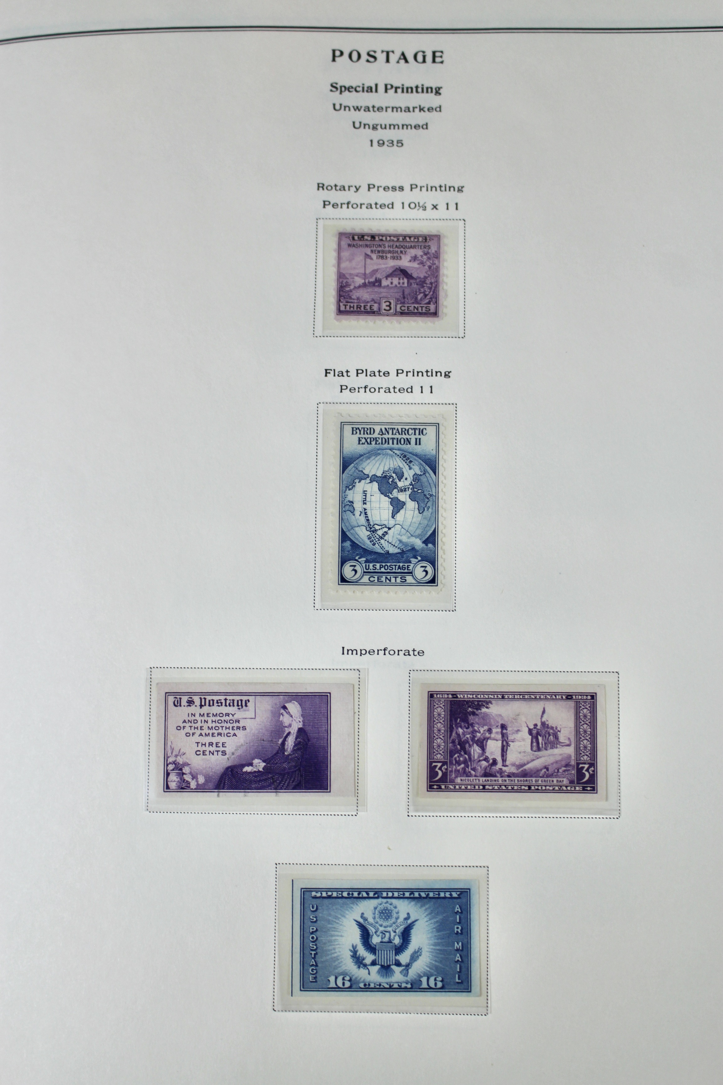 U.S. Postage Stamp Collection, 1923 to 1957
