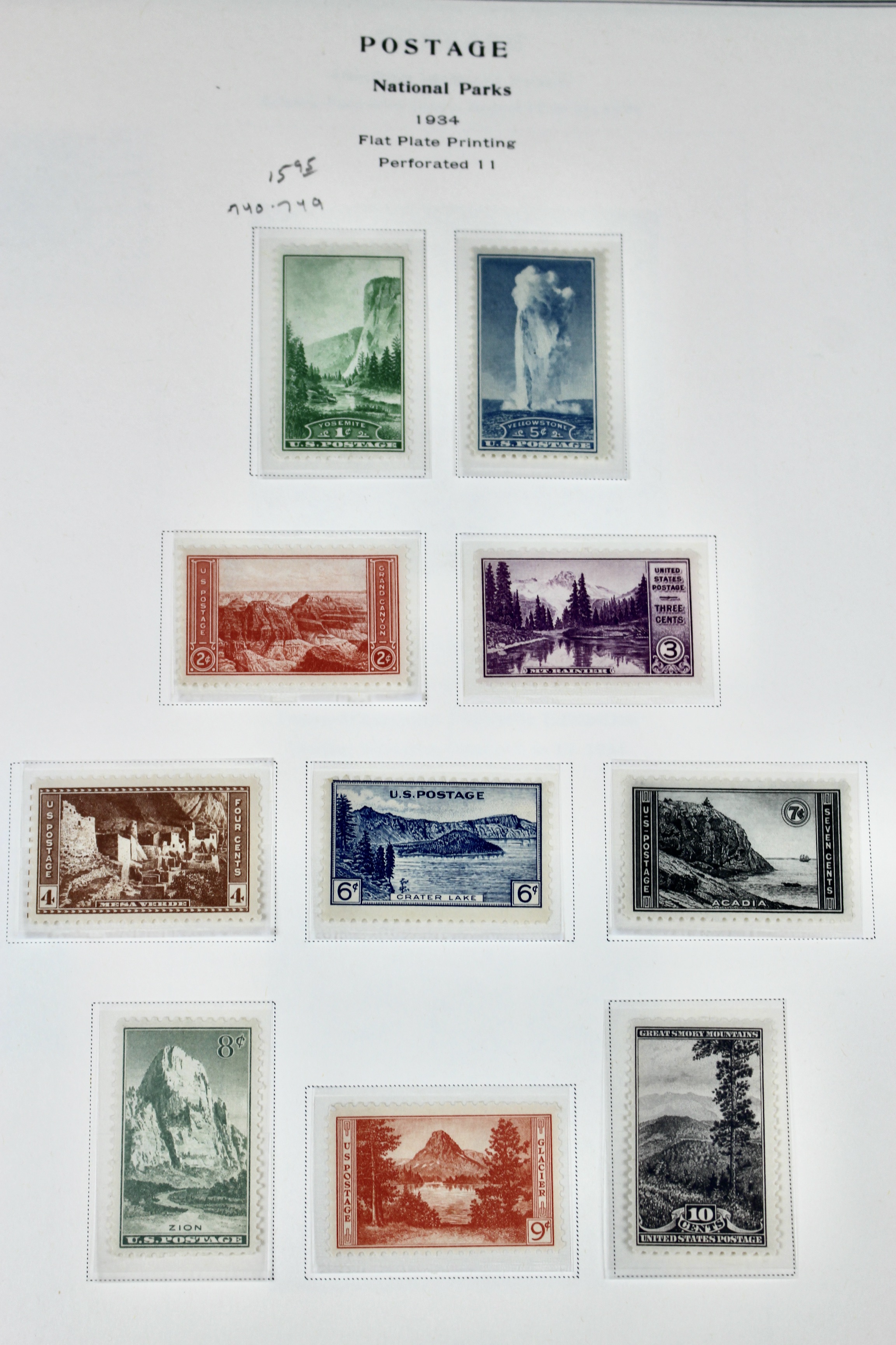U.S. Postage Stamp Collection, 1923 to 1957