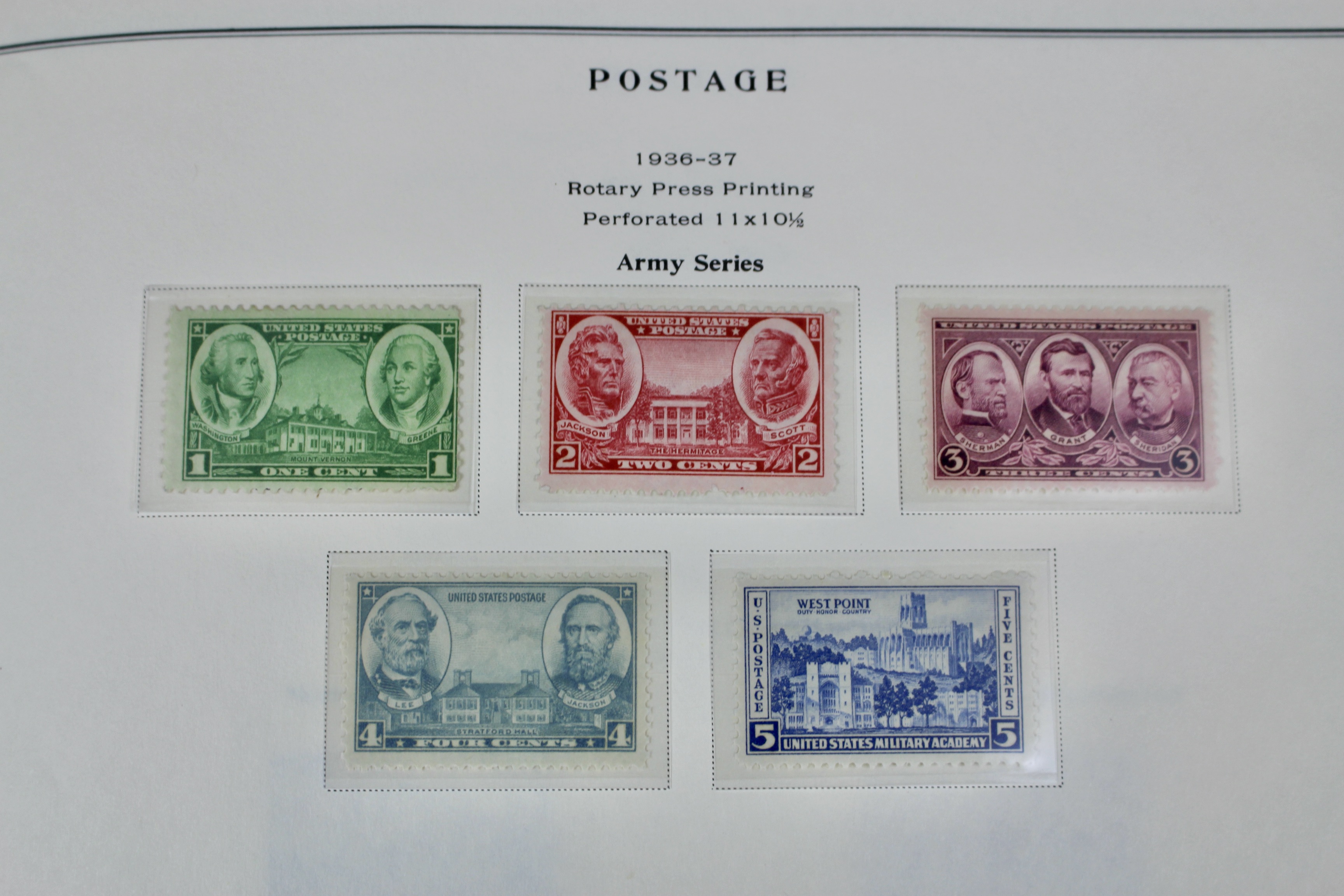 U.S. Postage Stamp Collection, 1923 to 1957