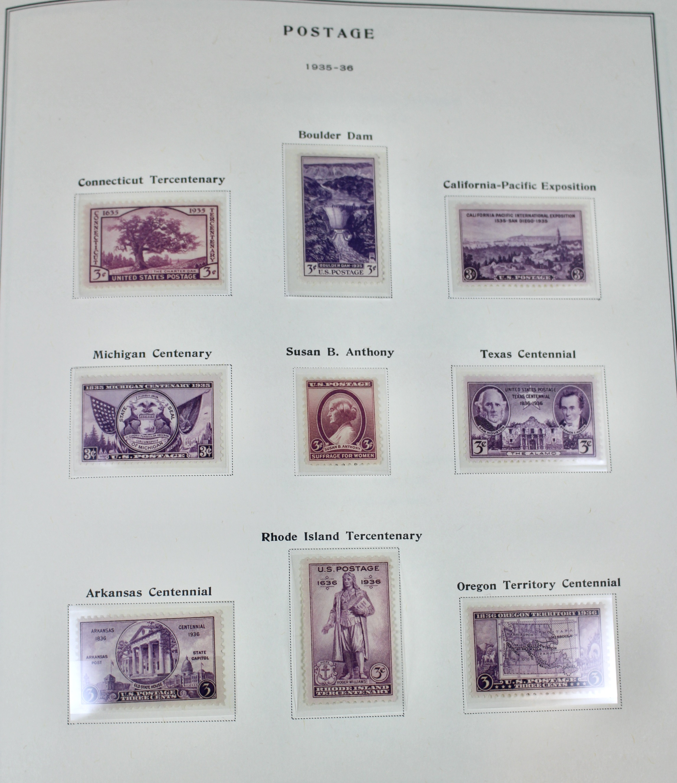 U.S. Postage Stamp Collection, 1923 to 1957