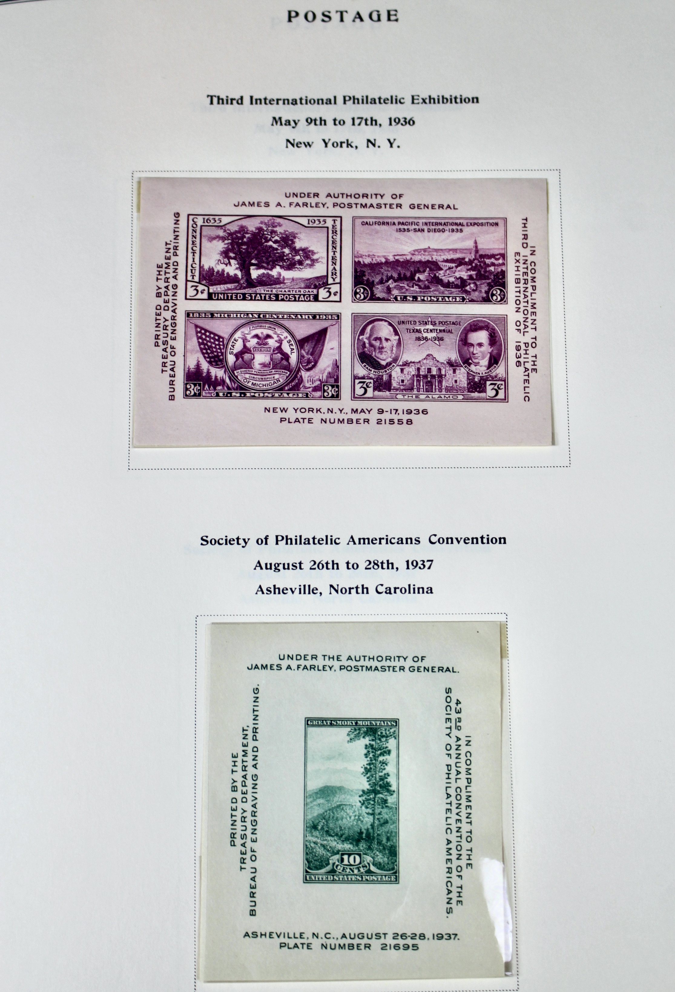U.S. Postage Stamp Collection, 1923 to 1957
