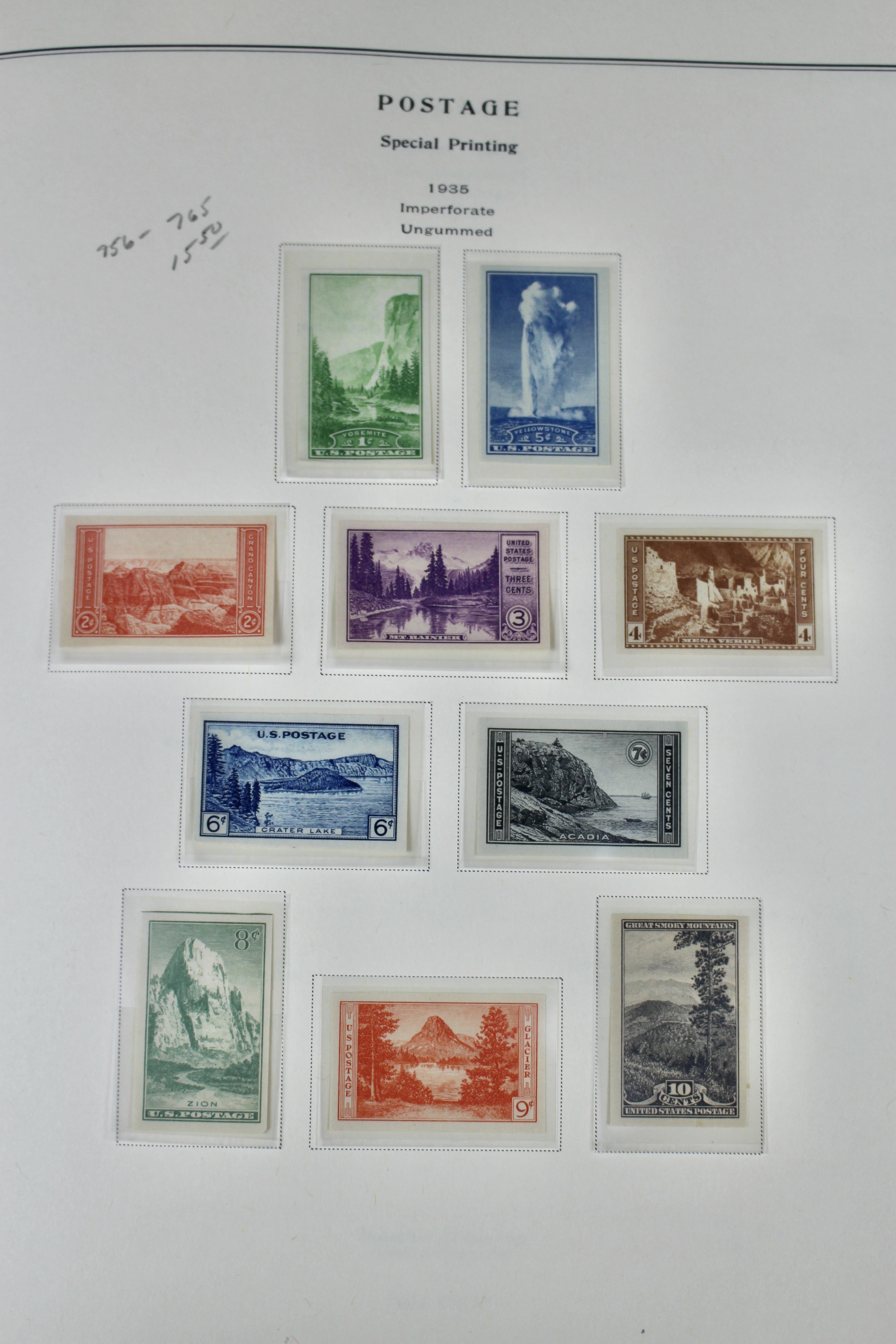 U.S. Postage Stamp Collection, 1923 to 1957