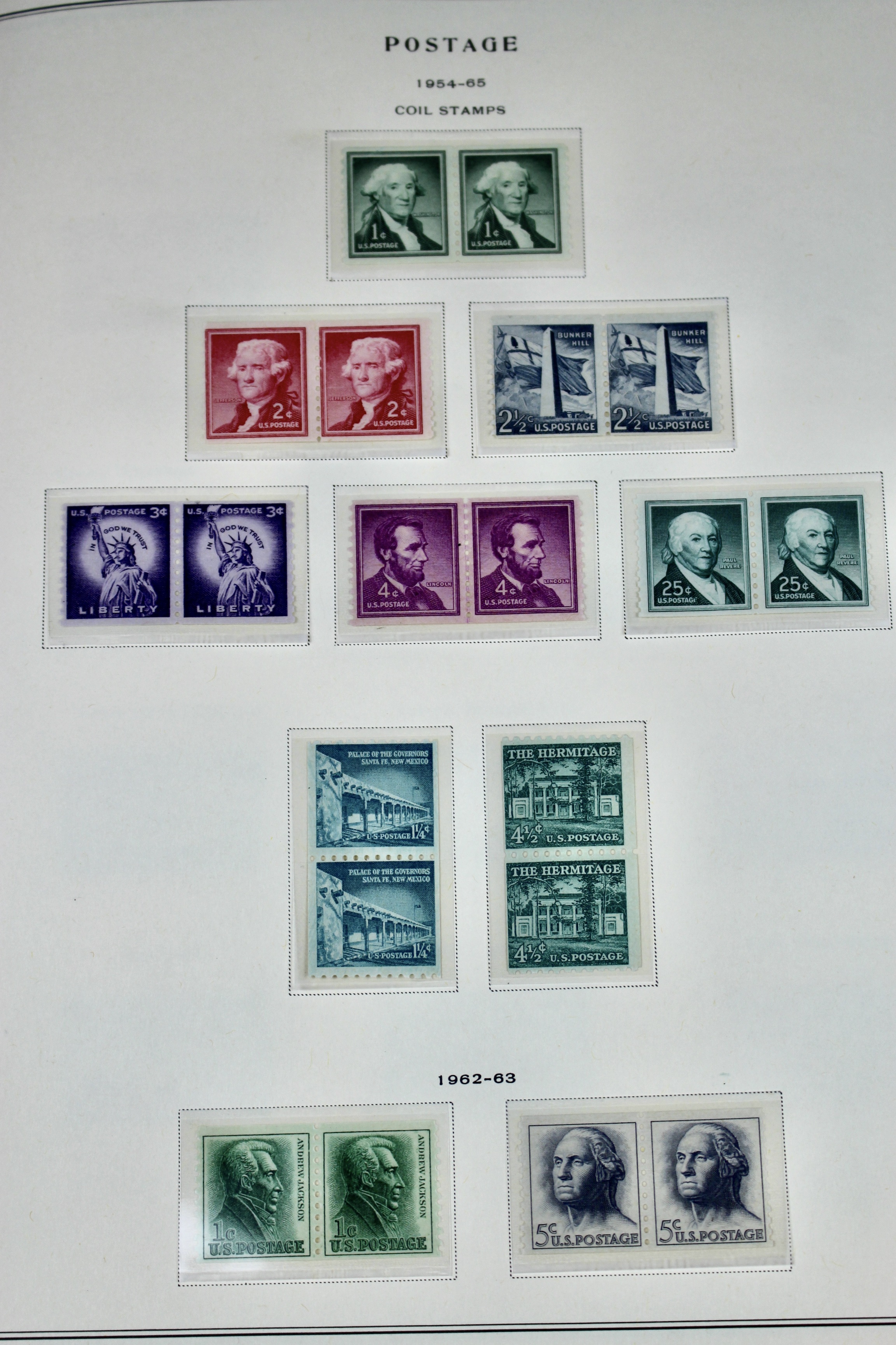 U.S. Postage Stamp Collection, 1923 to 1957