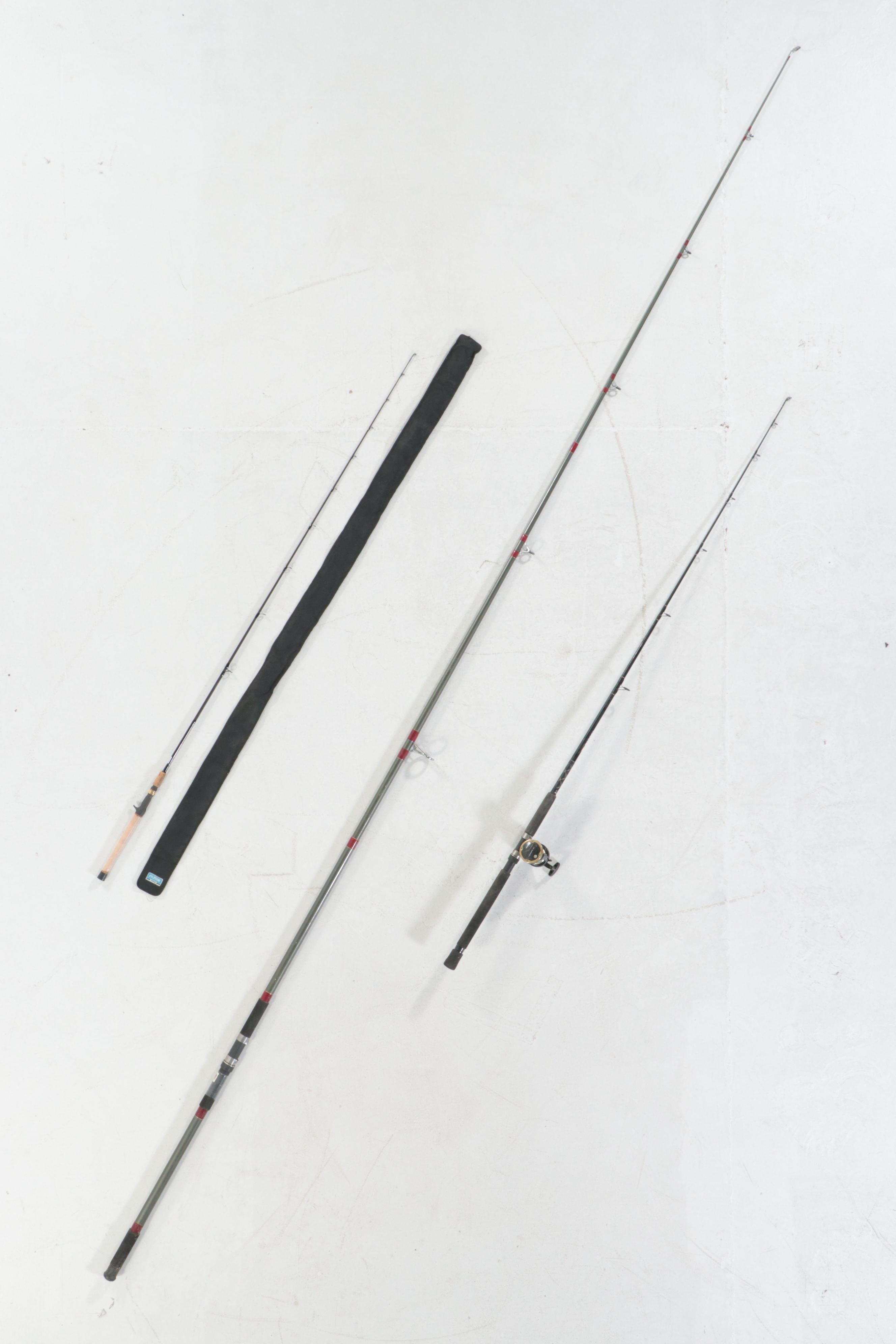 Okuma Diezel with Pinnacle Rod and Reel, Silstar Canvas Sleeve and More