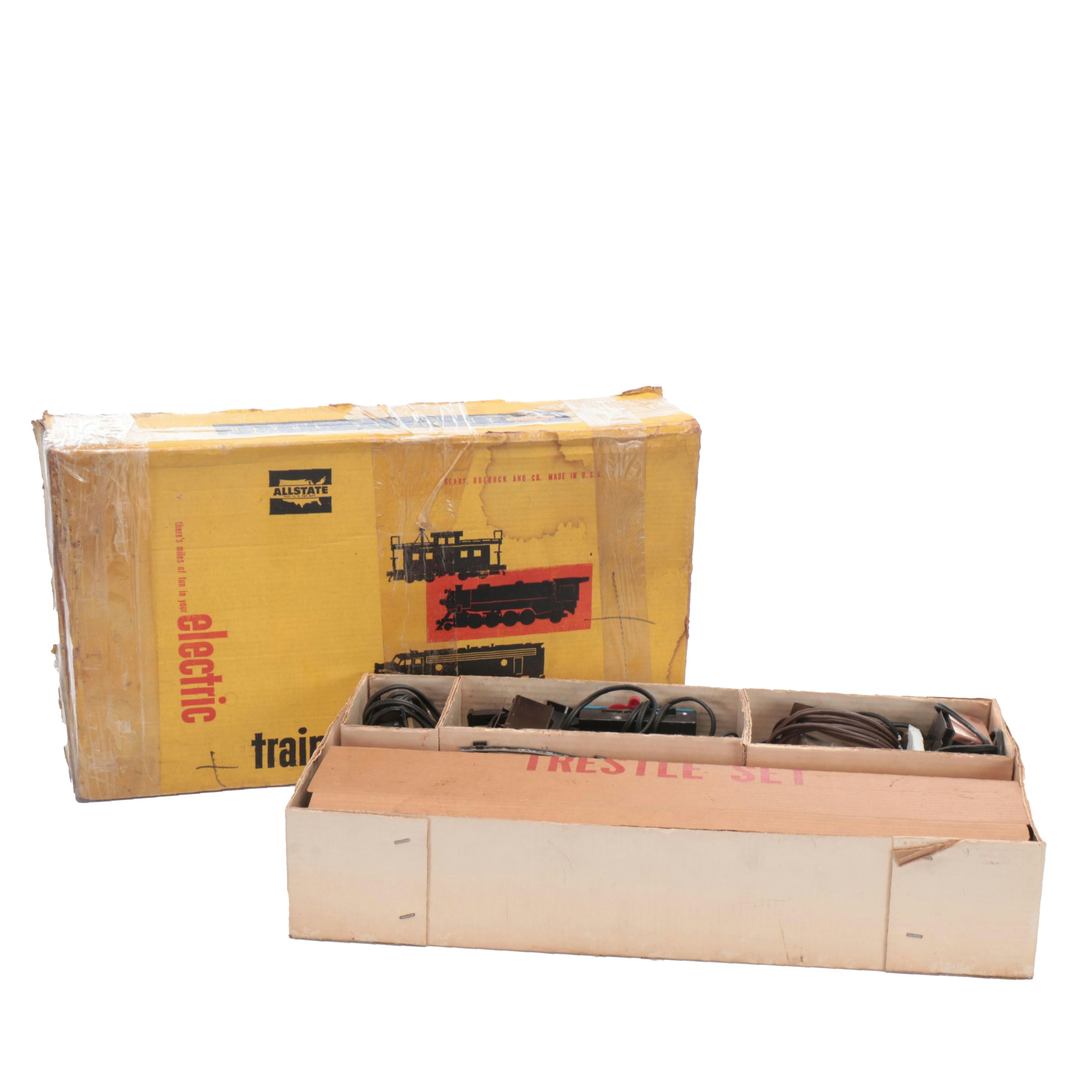 Tyco, Louis Marx and Other Model Train Transformers with Track, Mid-20th C.