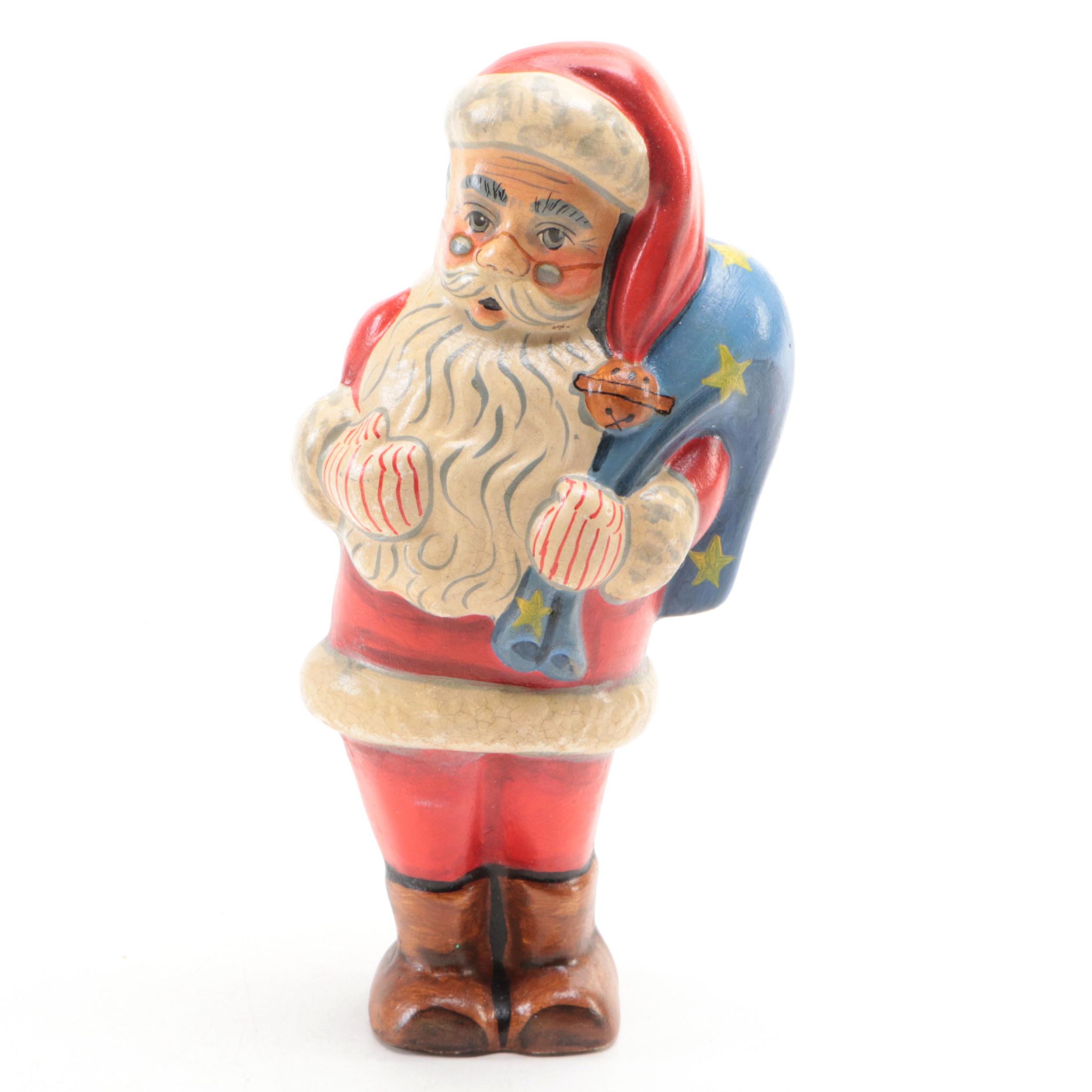Vaillancourt Limited Edition Chalkware Starlight Santa, 2006