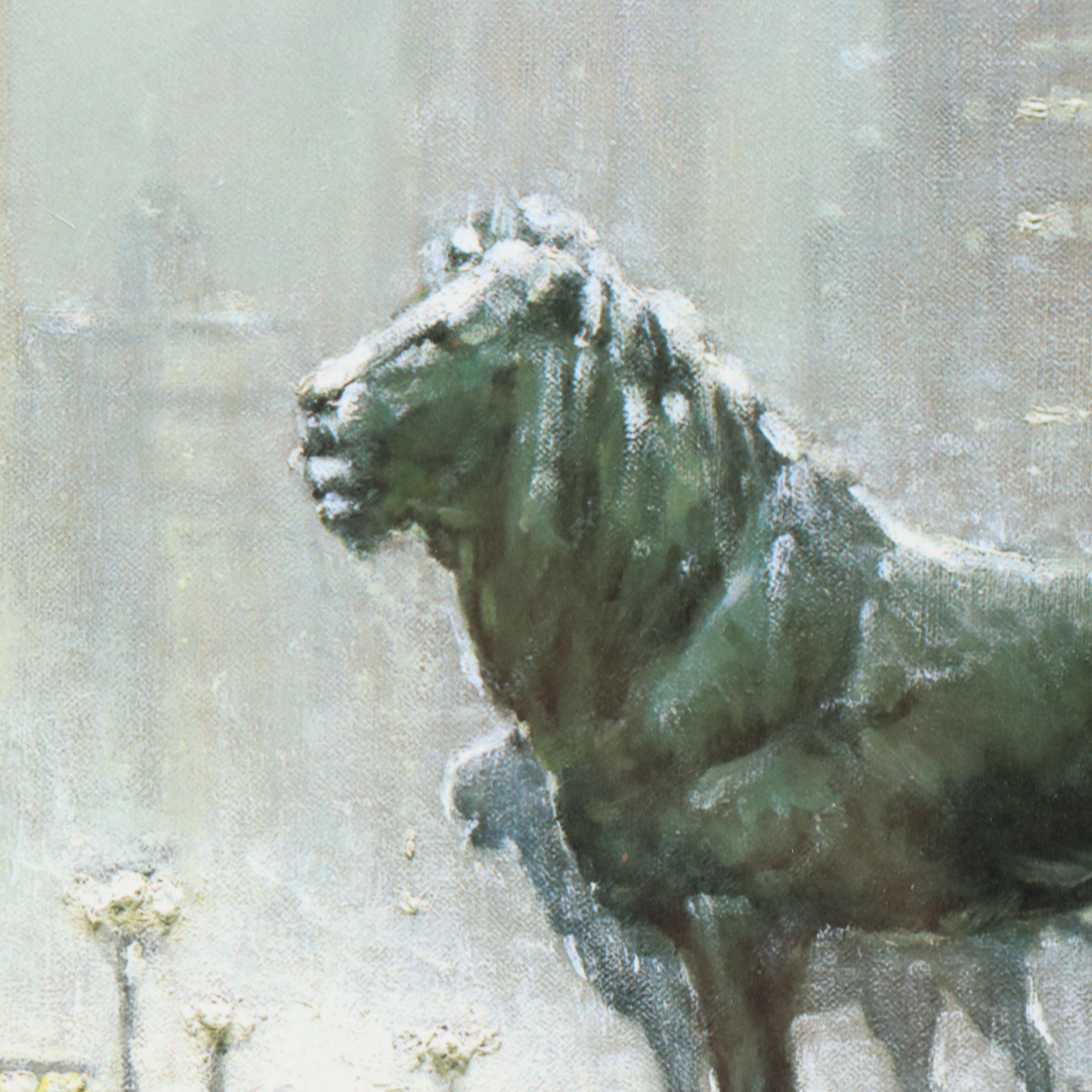 Gerald Harvey Offset Lithograph "Exhibition Day - Chicago," 1995