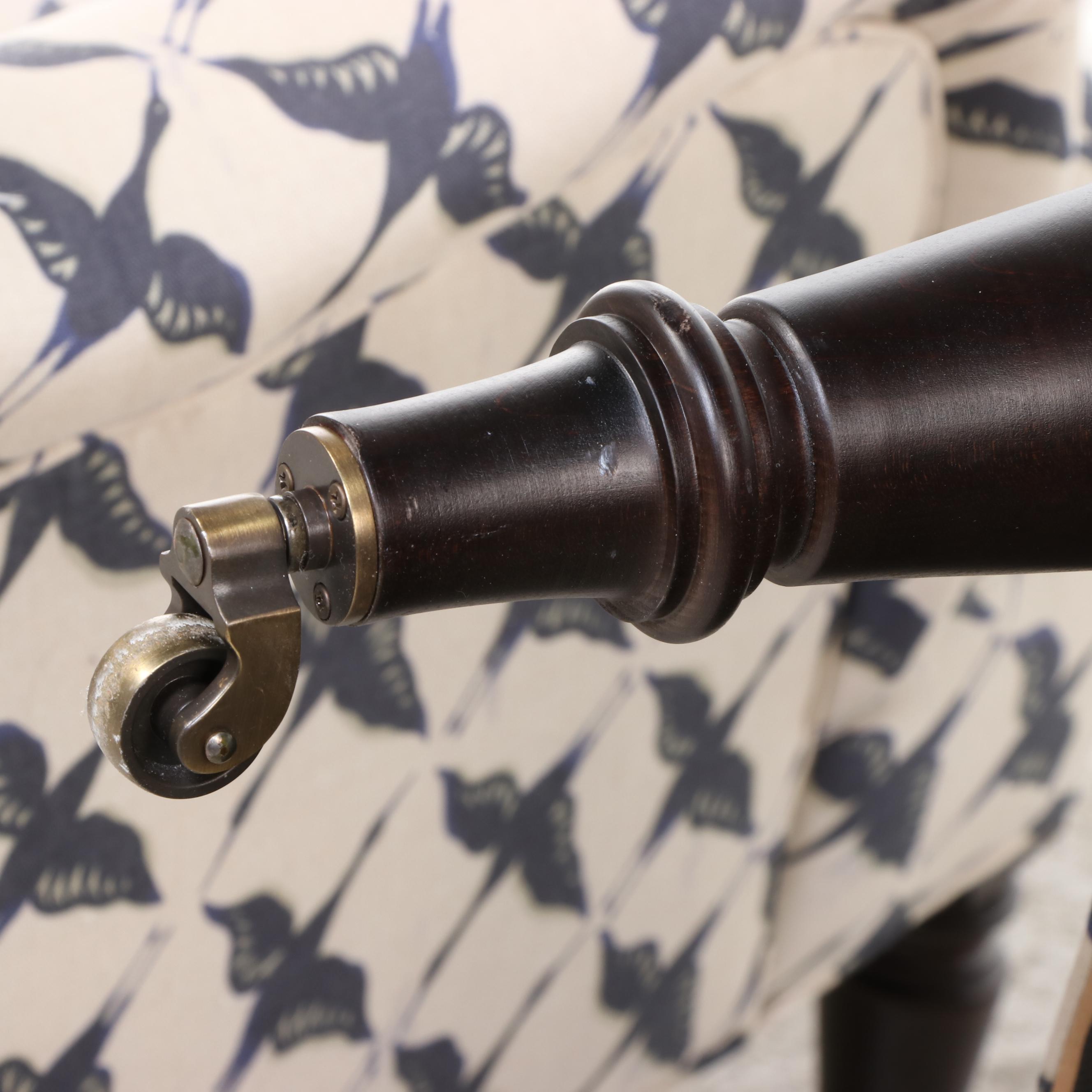 Pair of Lee Industries Napoleon III Style Upholstered Armchairs