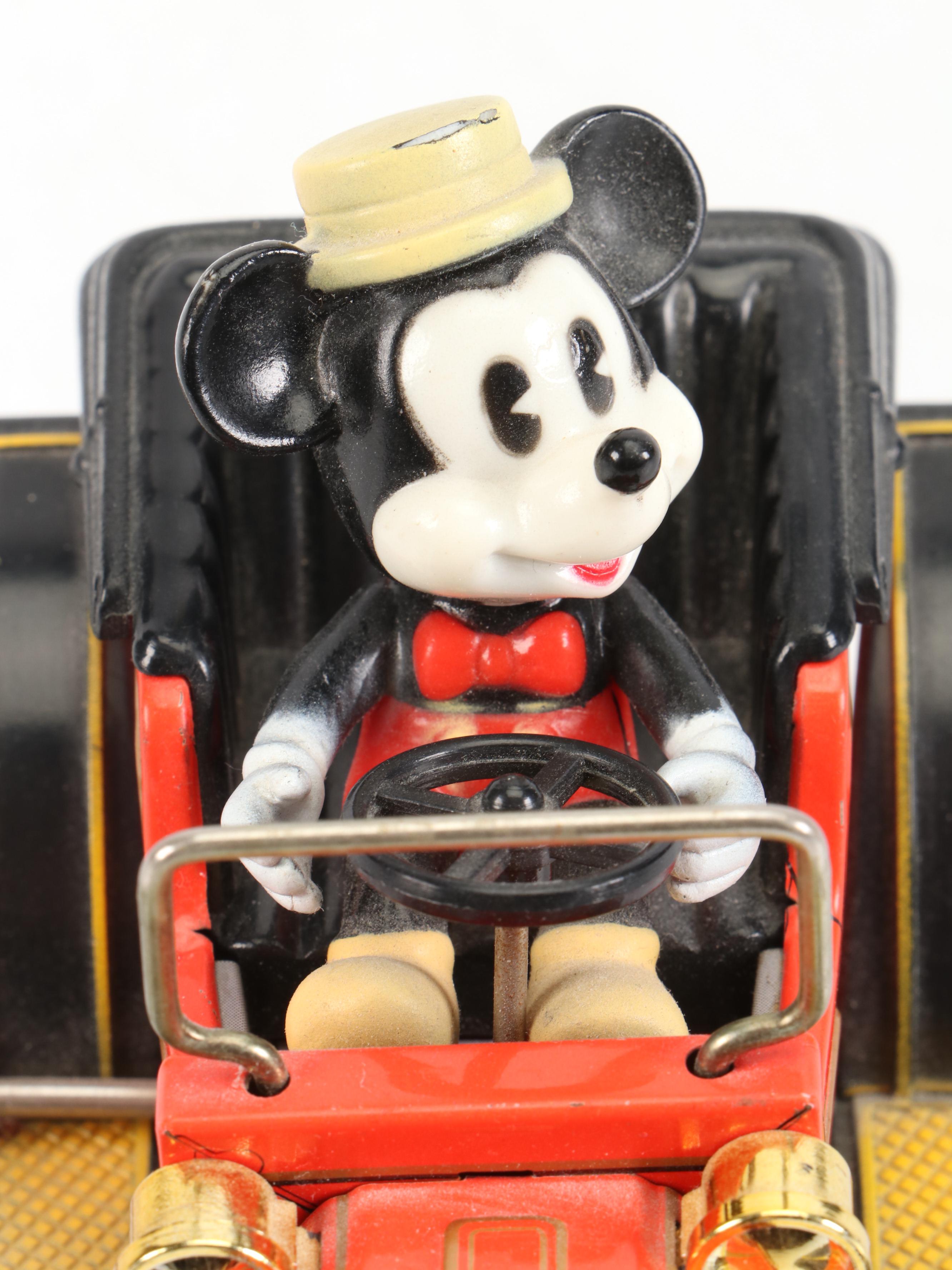 Mickey Mouse Wind-Up Car by Masudaya Corp., 1981
