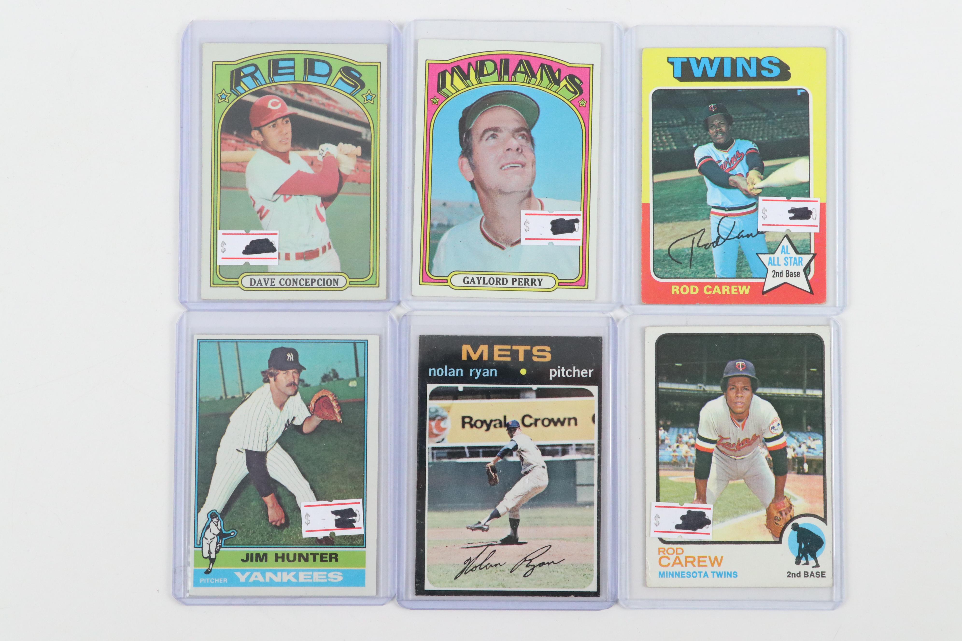 Topps Baseball Cards Featuring Gary Carter Rookie and More, 1960s–1970s