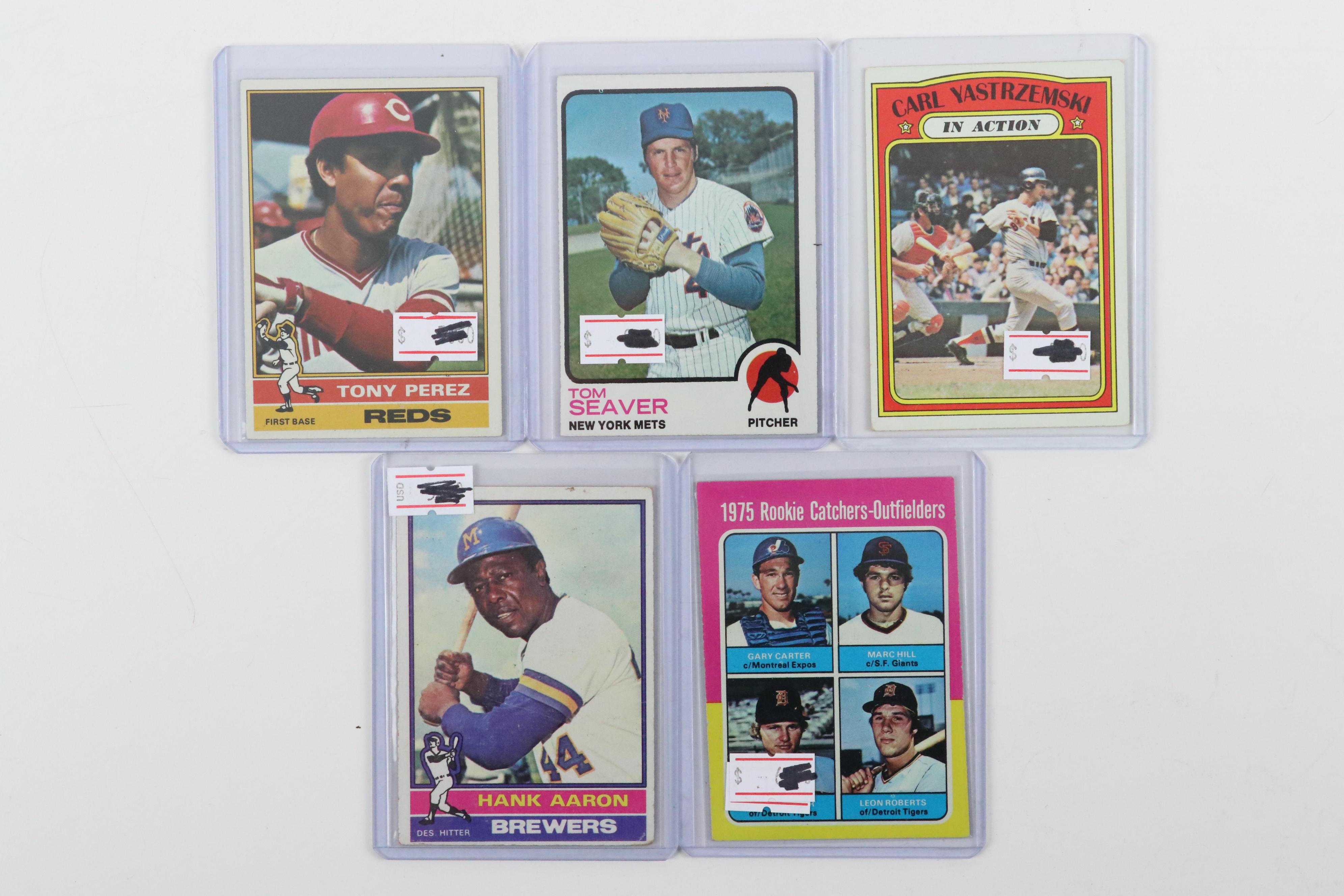 Topps Baseball Cards Featuring Gary Carter Rookie and More, 1960s–1970s