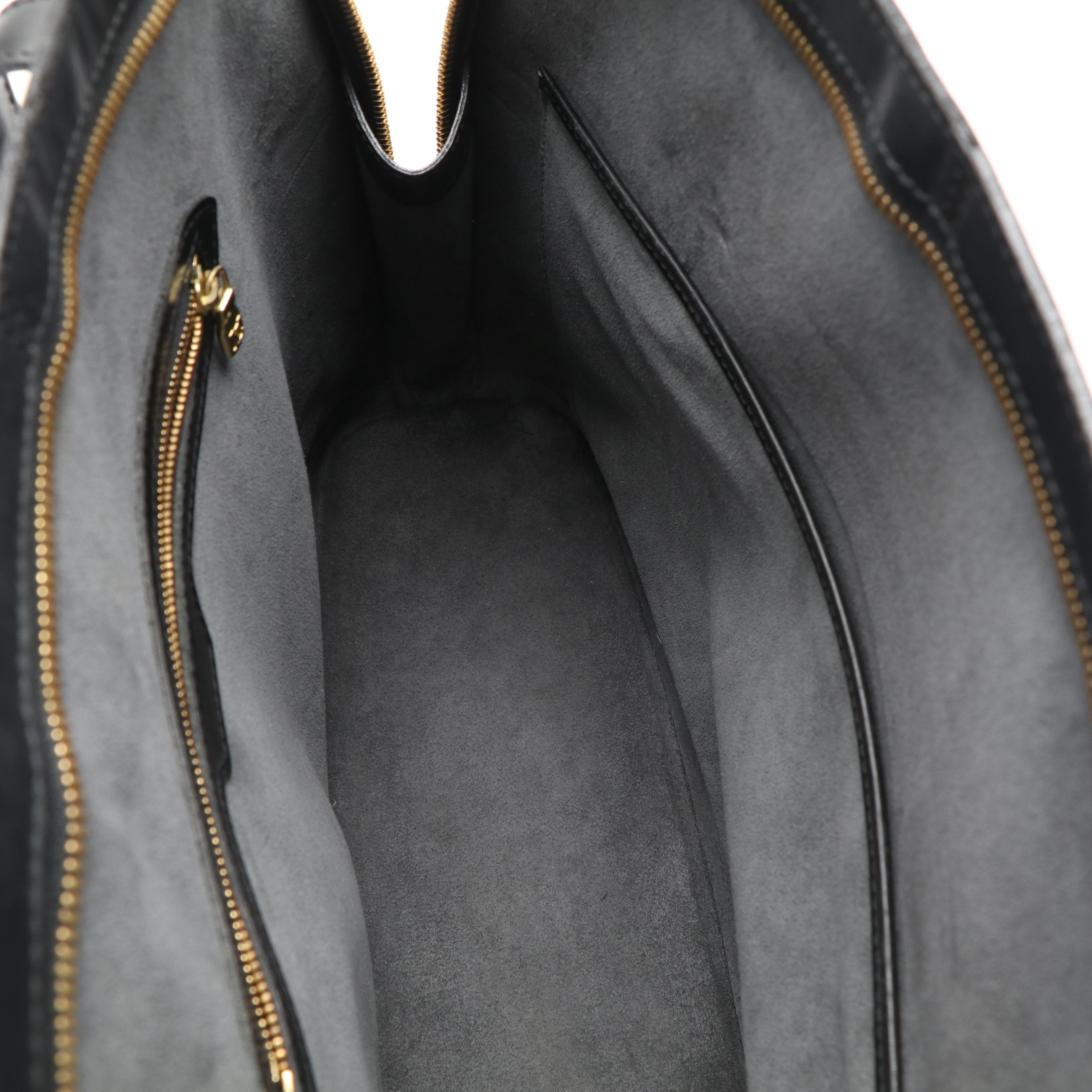 Louis Vuitton Black Epi Leather Lussac Handbag