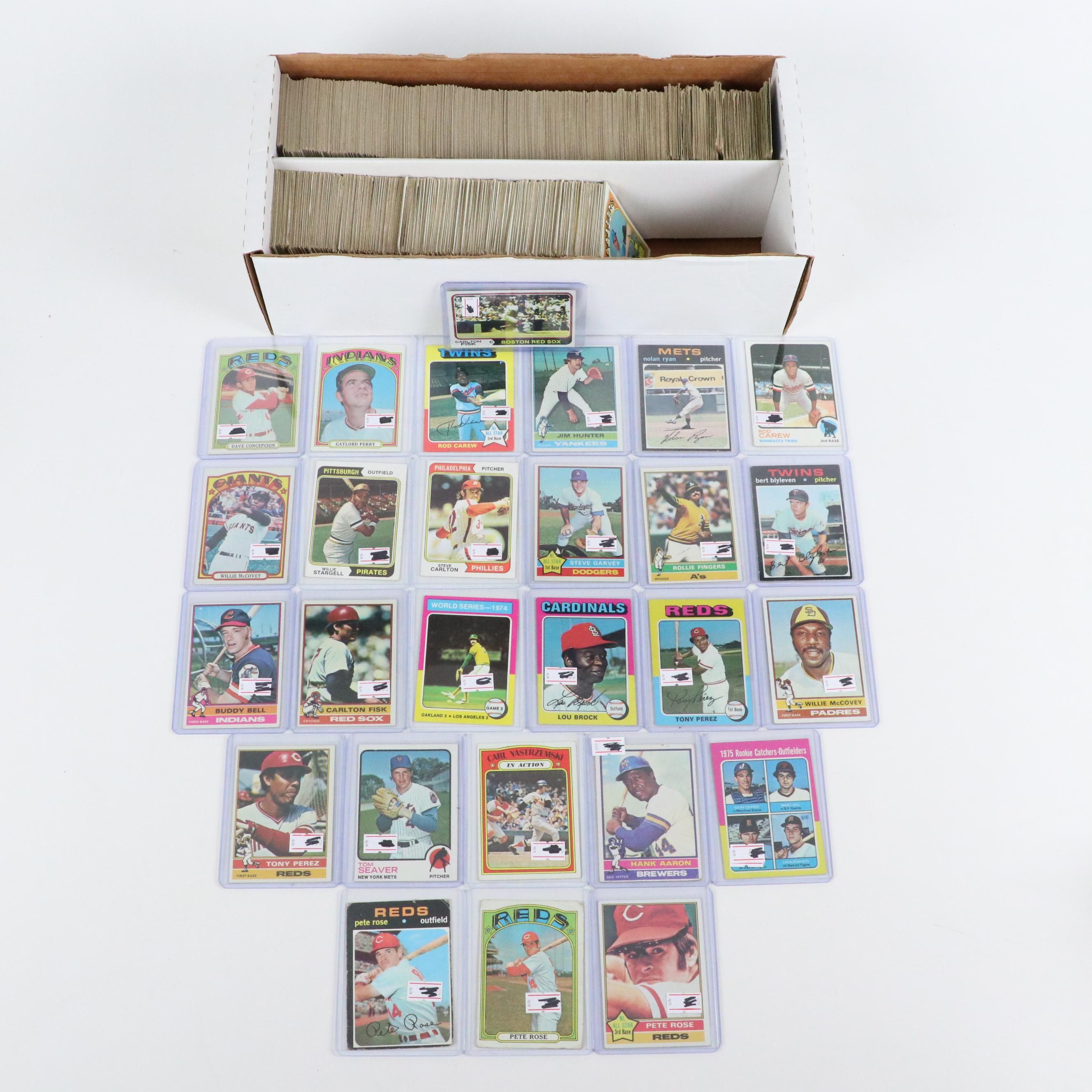 Topps Baseball Cards Featuring Gary Carter Rookie and More, 1960s–1970s