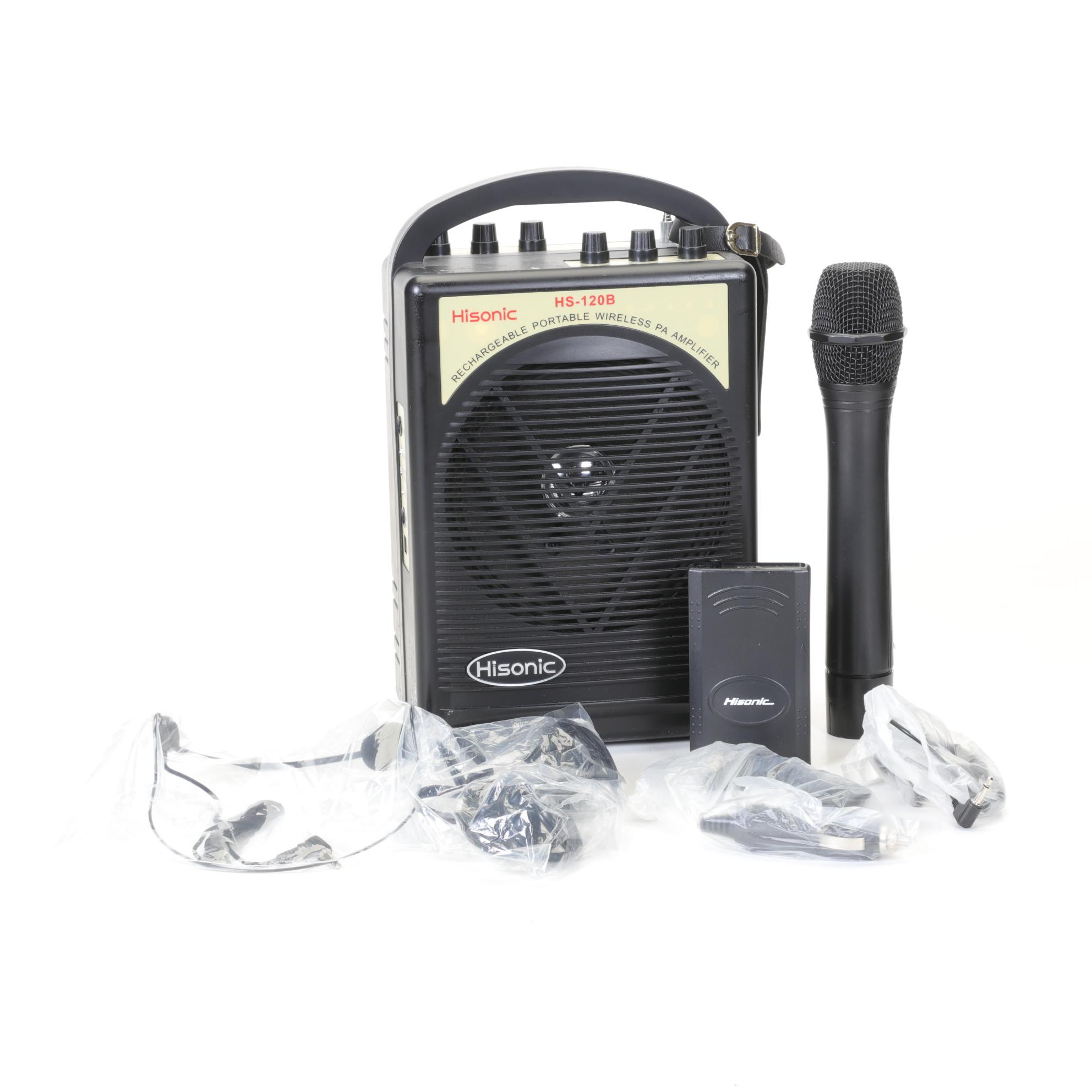Hisonic Portable Wireless PA System and Other Equipment
