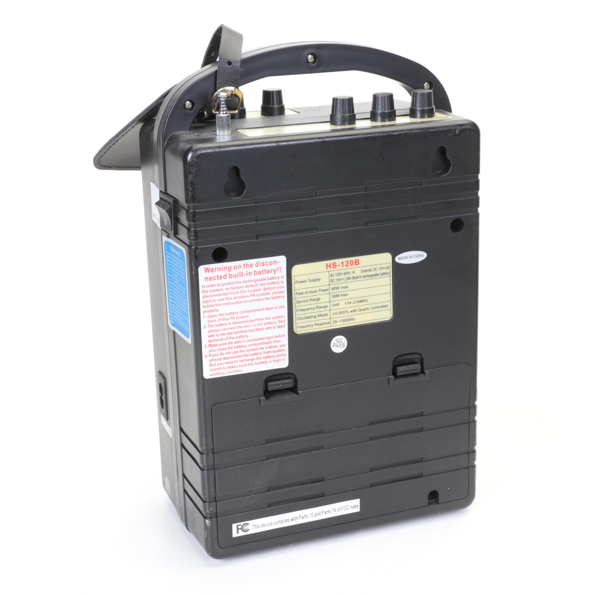 Hisonic Portable Wireless PA System and Other Equipment