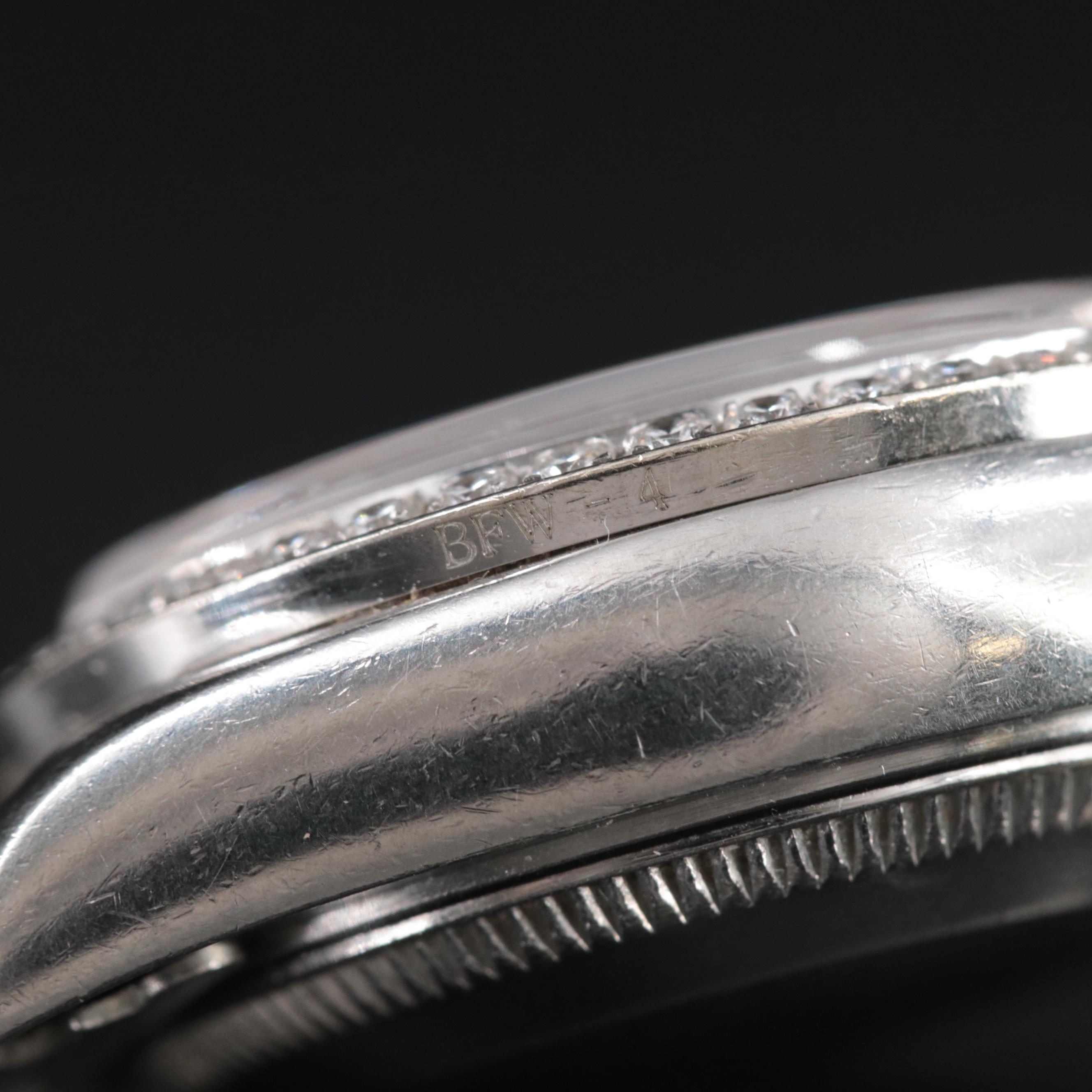 1999 Rolex Oyster Perpetual Custom Diamond Dial and Bezel Watch