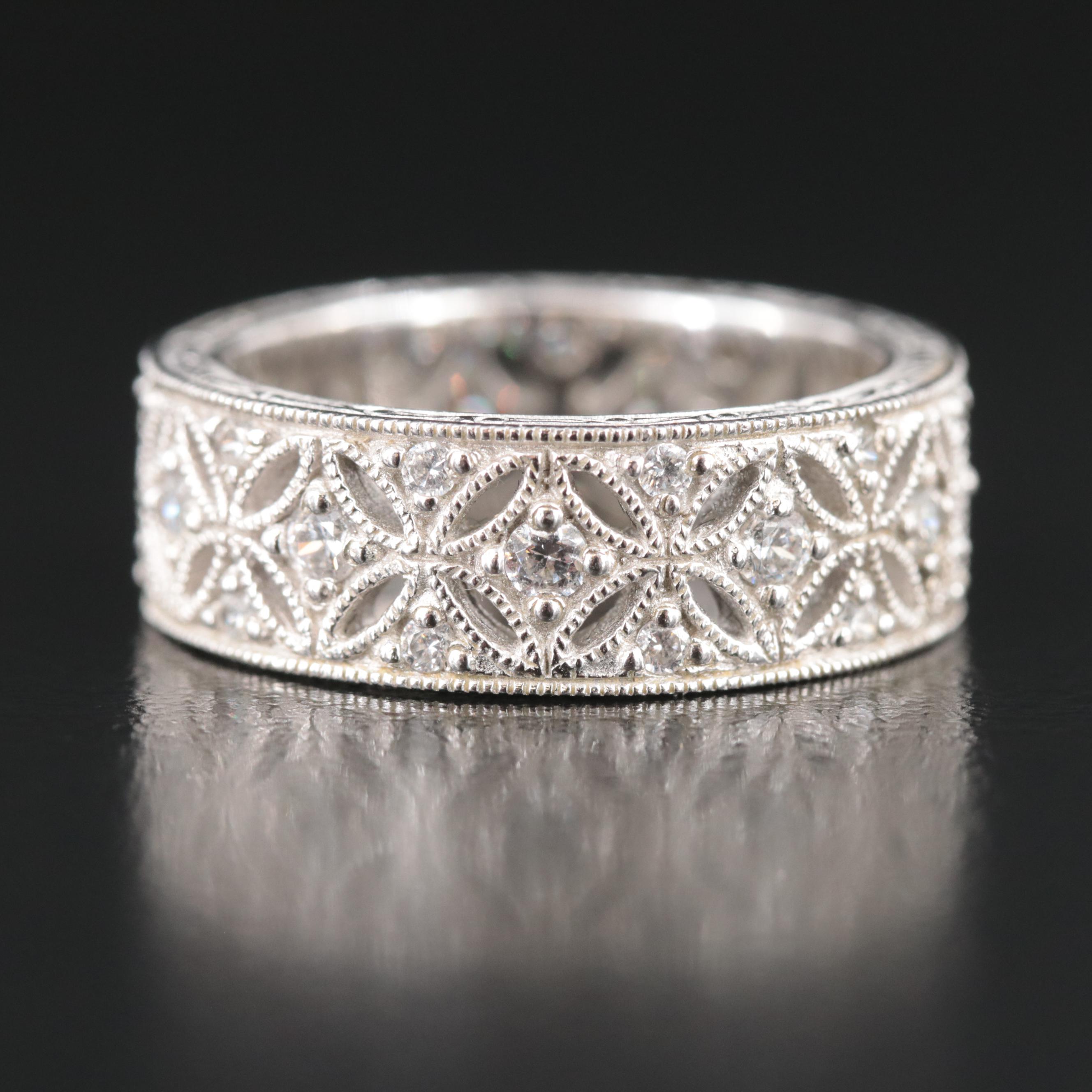 Tacori Sterling CZ Eternity Band