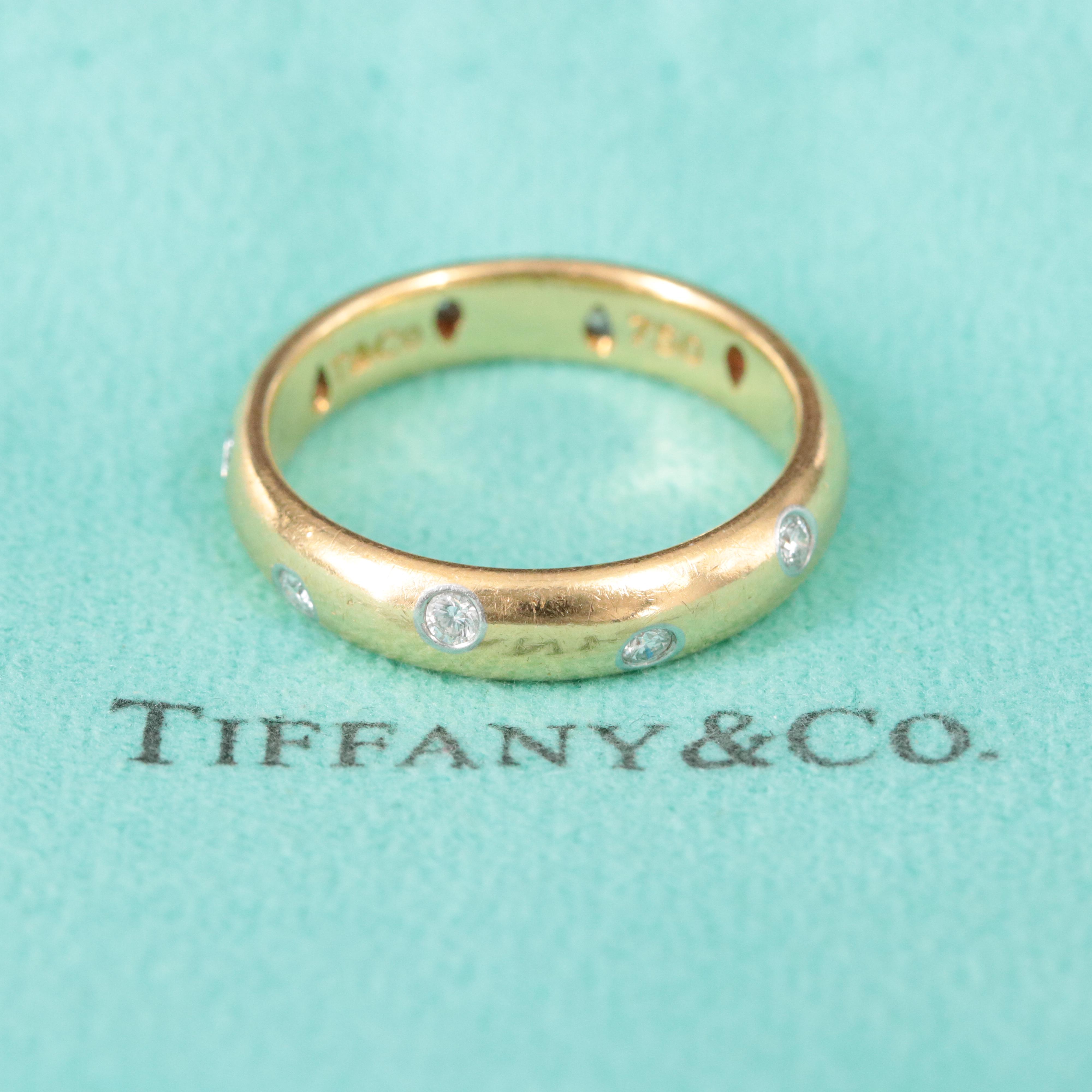 Tiffany & Co. Etoile 18K 0.25 CTW Diamond Band