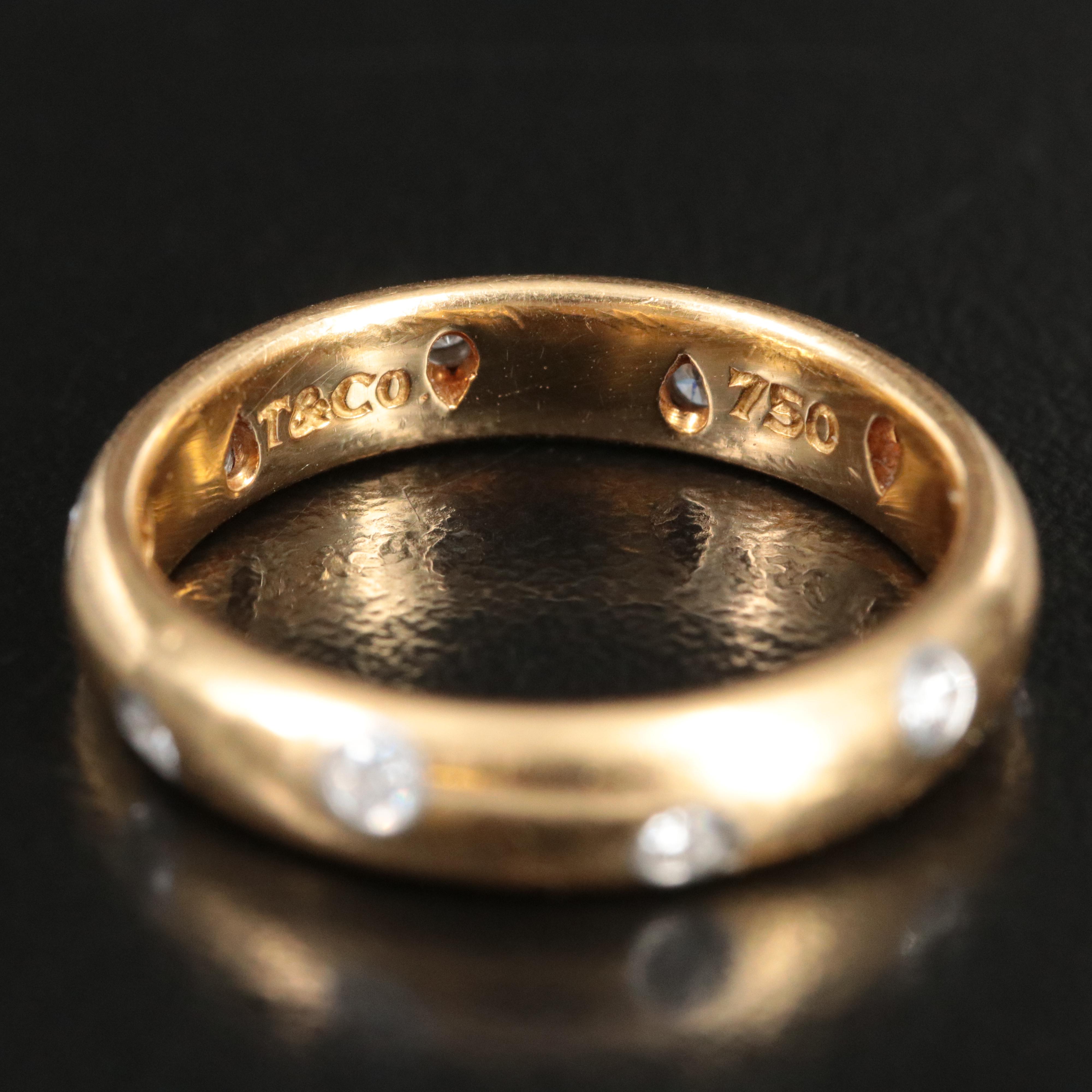 Tiffany & Co. Etoile 18K 0.25 CTW Diamond Band