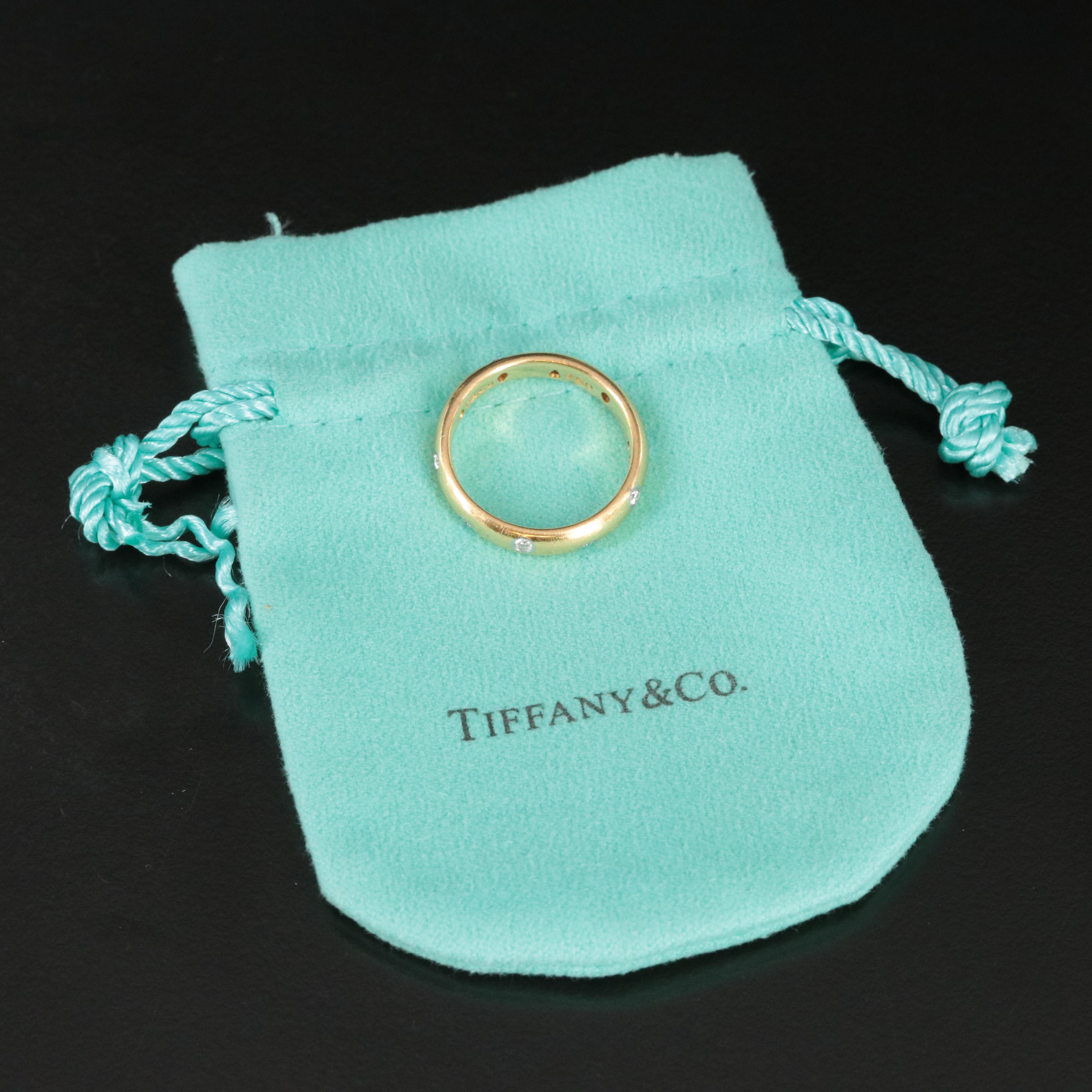 Tiffany & Co. Etoile 18K 0.25 CTW Diamond Band