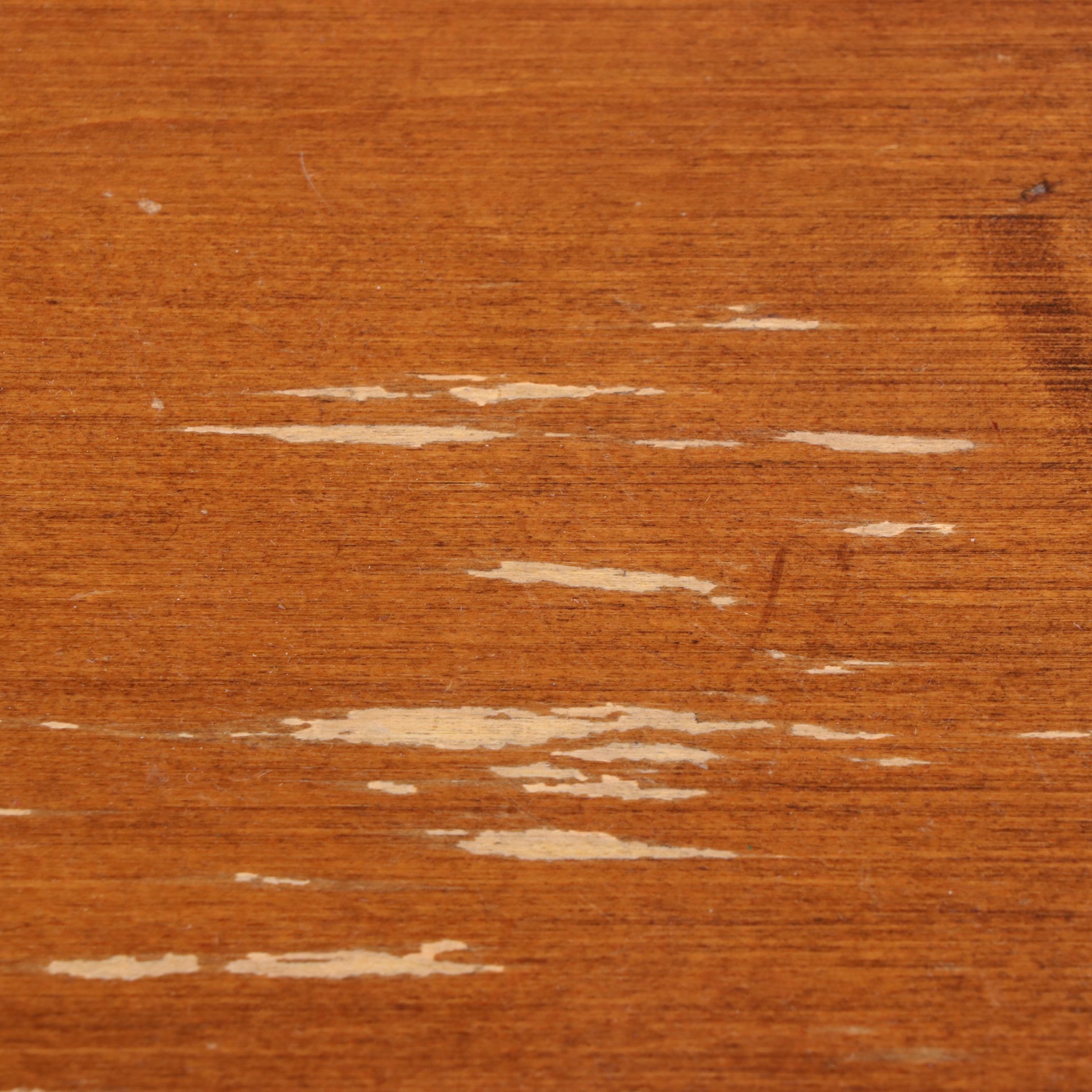 Ethan Allen Queen Anne Style Maple Side Table and GiltStenciled Side