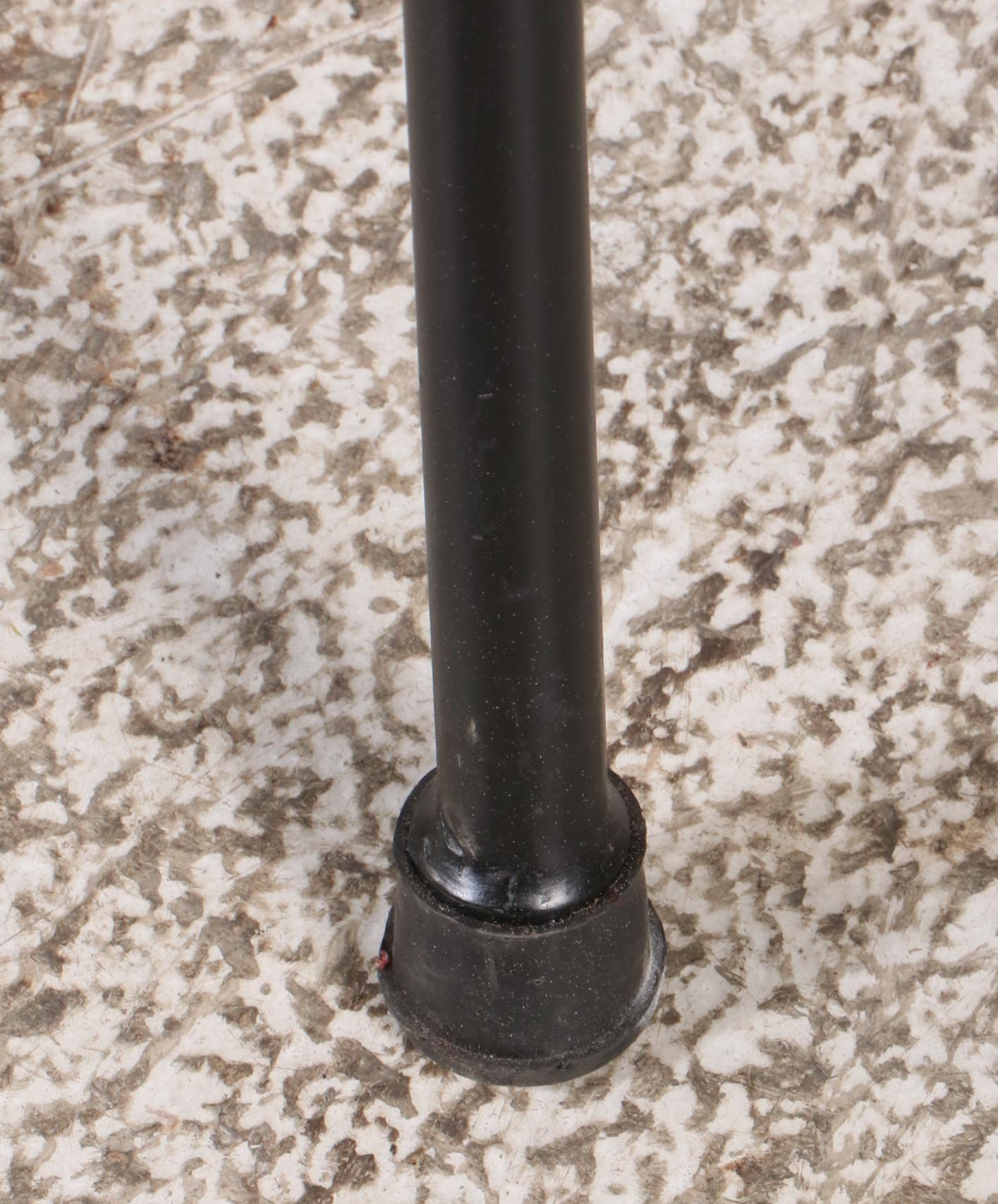 Set of Four Wood Slat and Metal School Chairs, Mid-20th Century